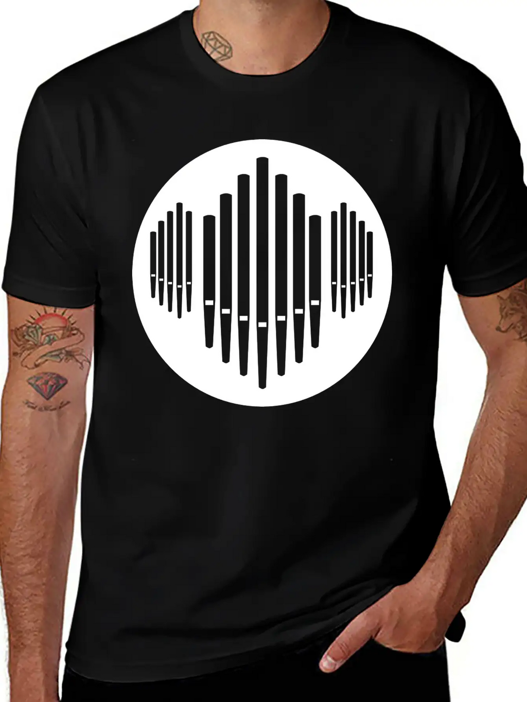 Pipe Organ Essential Cotton Tee For Daily Outfits – Unisex Style