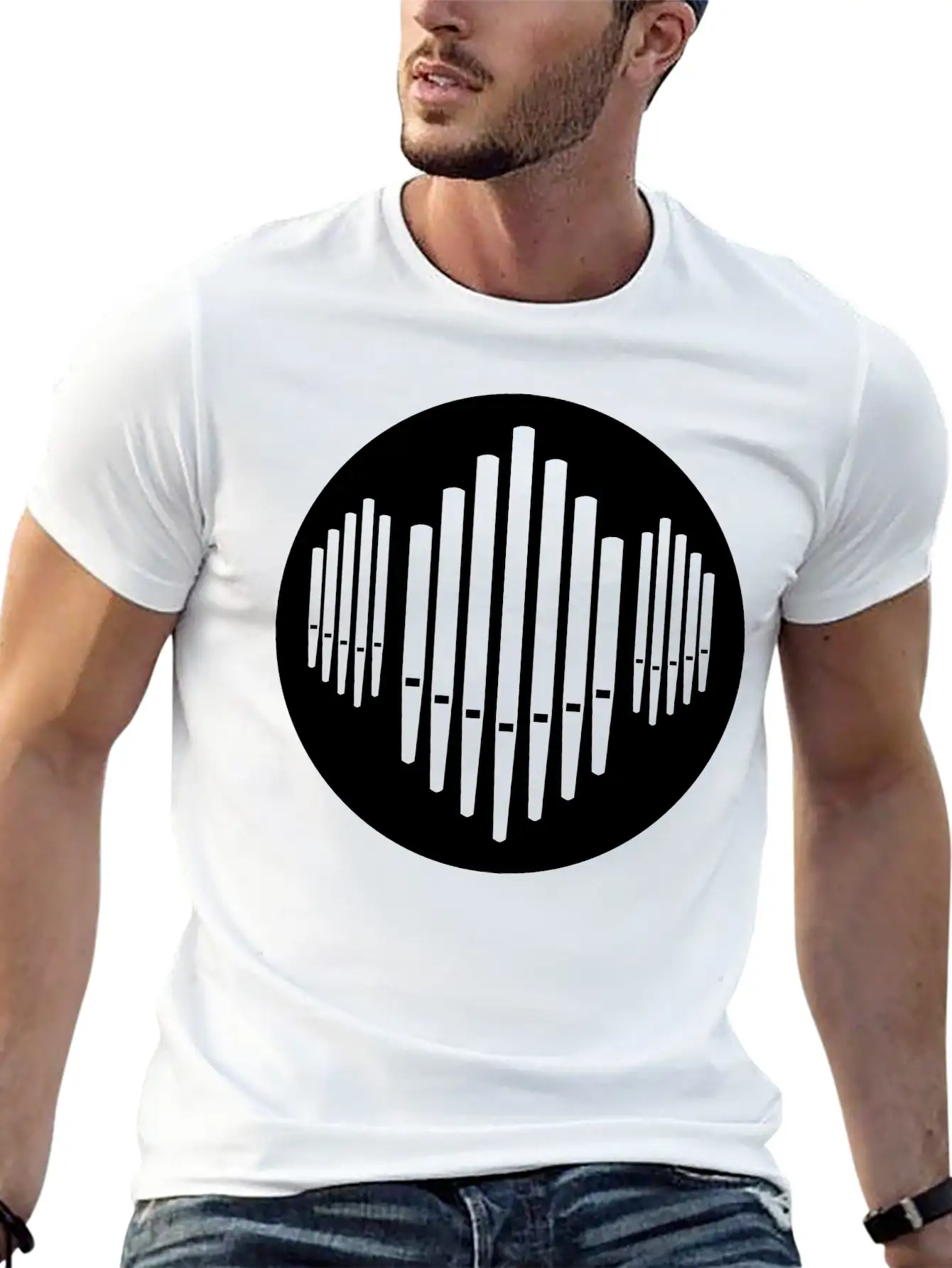 Pipe Organ Essential Cotton Tee For Daily Outfits – Unisex Style