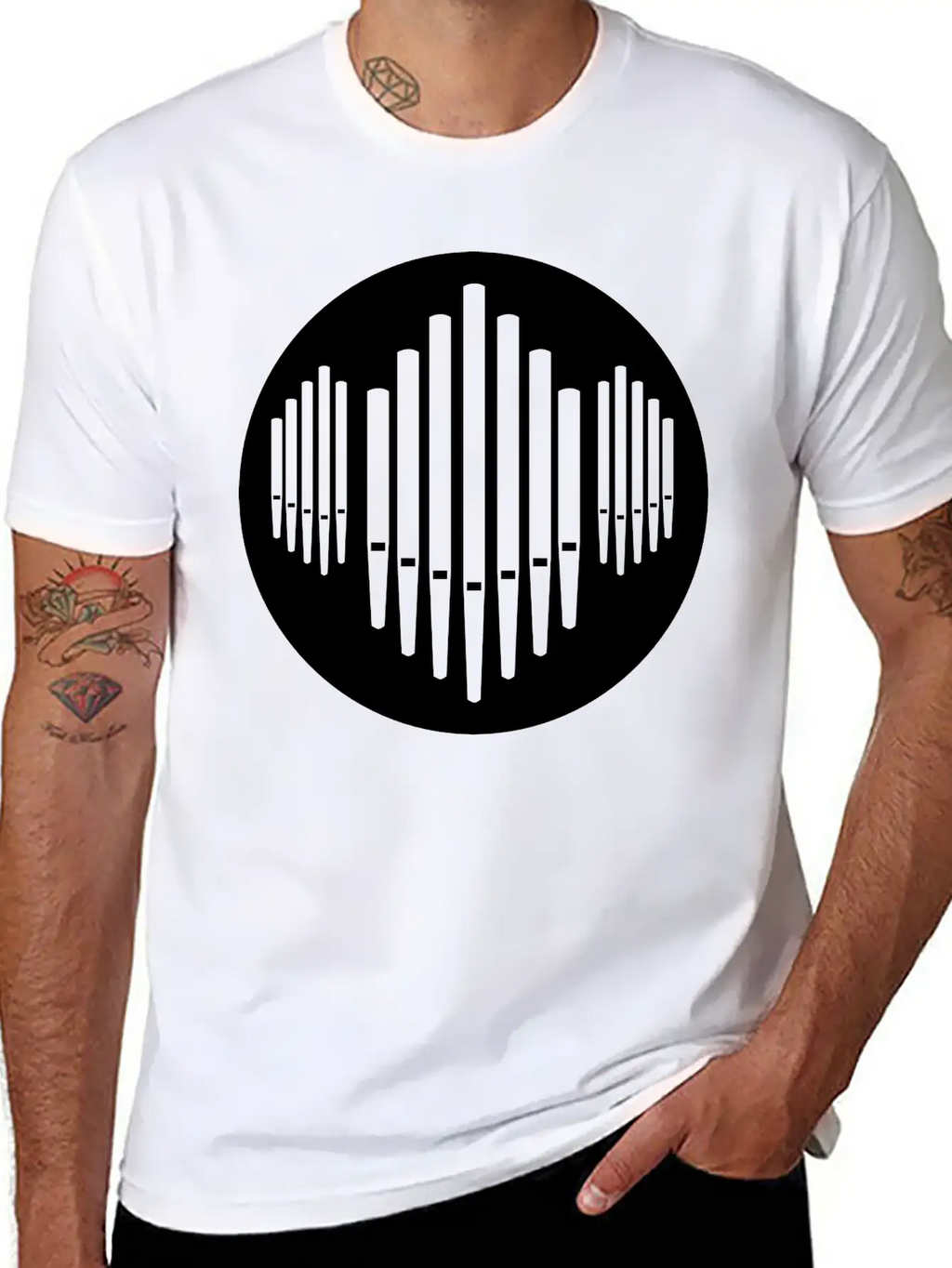 Pipe Organ Essential Cotton Tee For Daily Outfits – Unisex Style