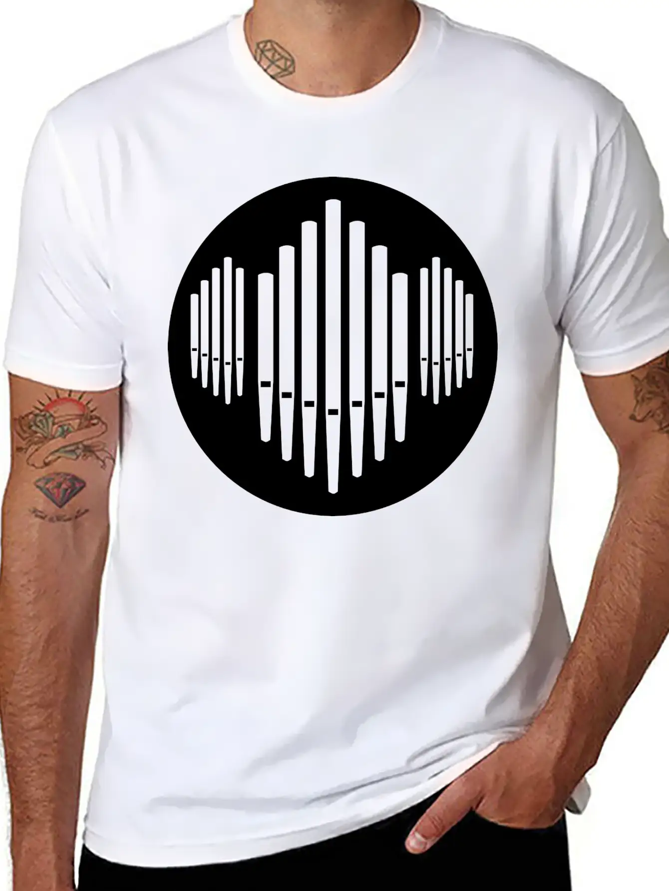 Pipe Organ Essential Cotton Tee For Daily Outfits – Unisex Style