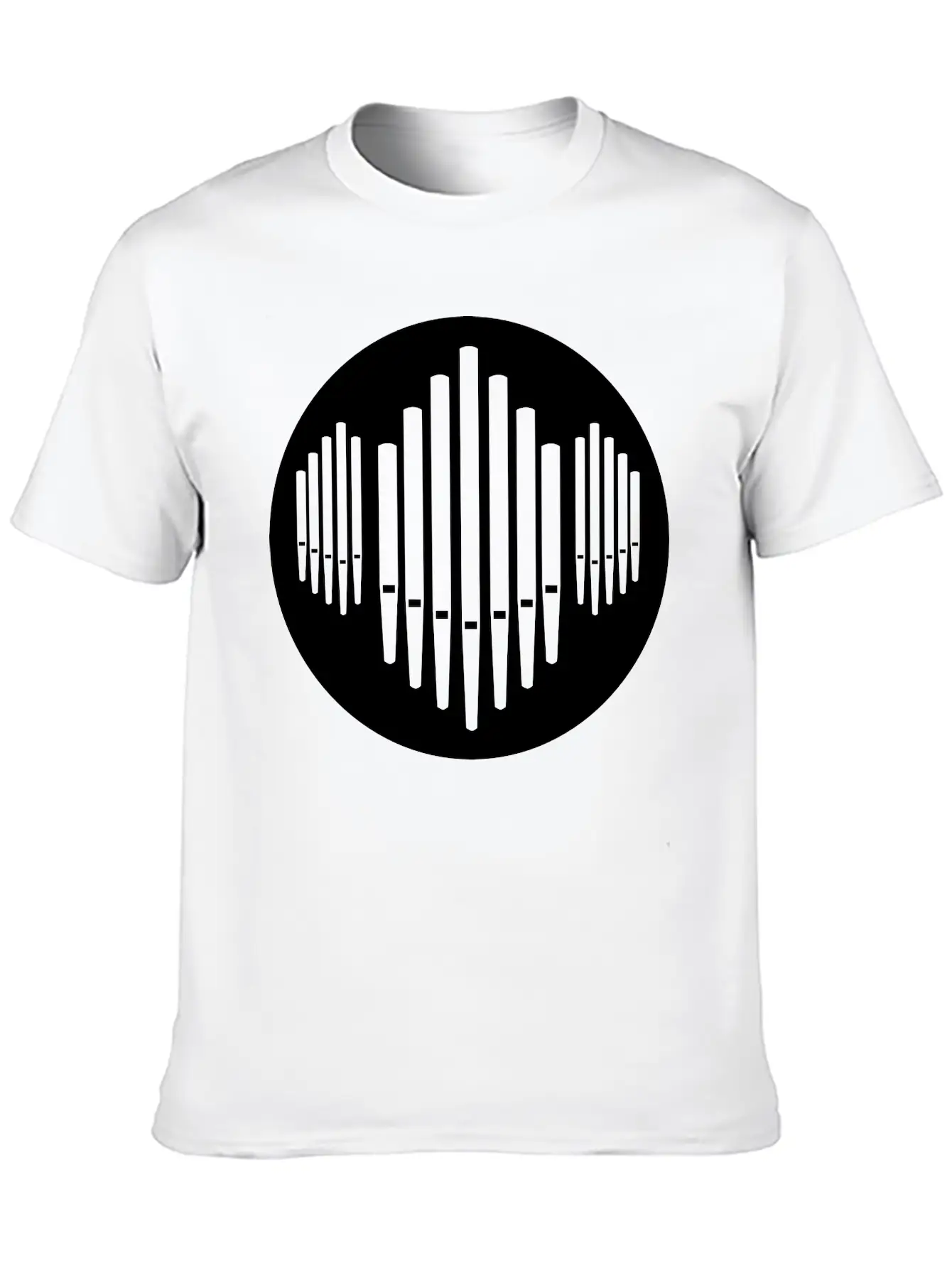 Pipe Organ Essential Cotton Tee For Daily Outfits – Unisex Style
