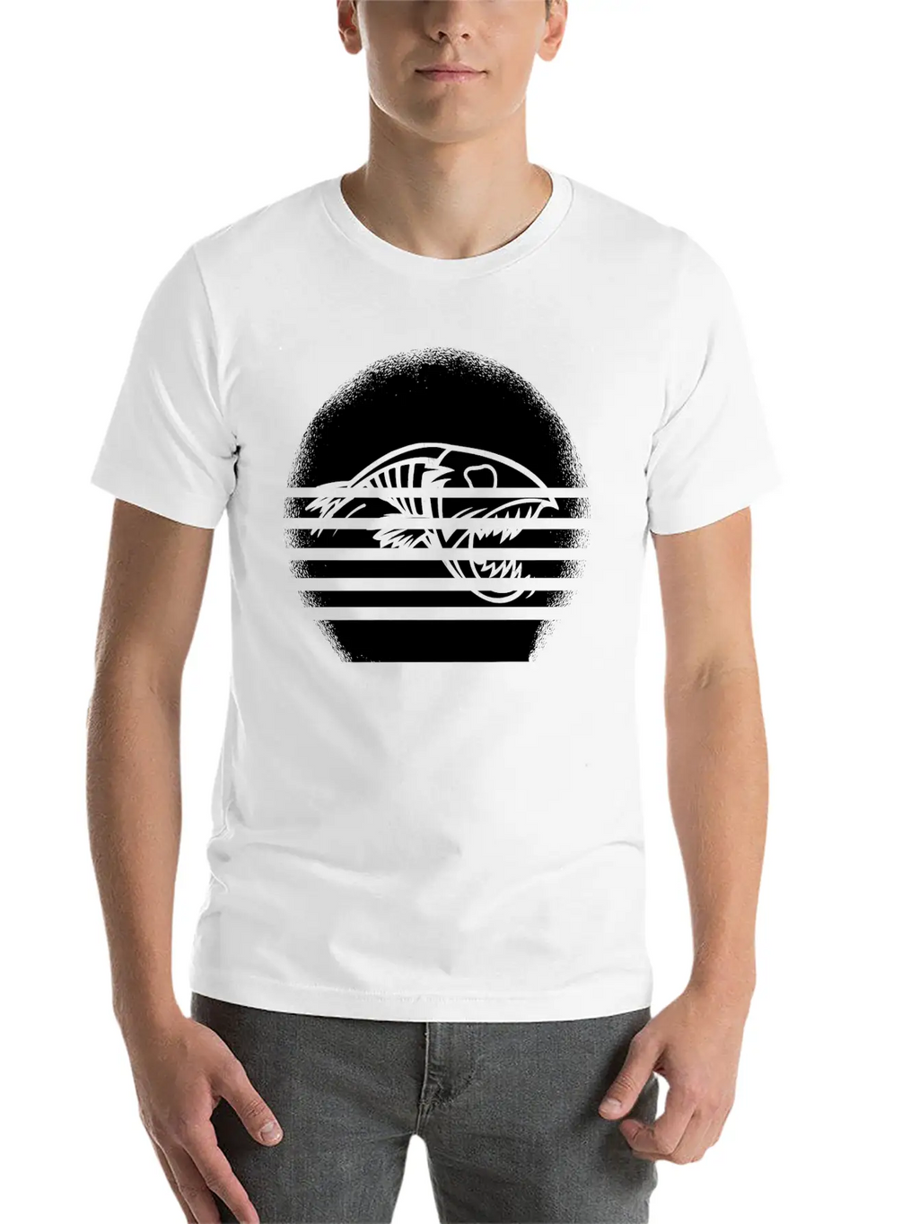 Piranha Predatory Fish Sunset Night Dusk Timeless Short Sleeve Tee – Comfy And Minimalist Design