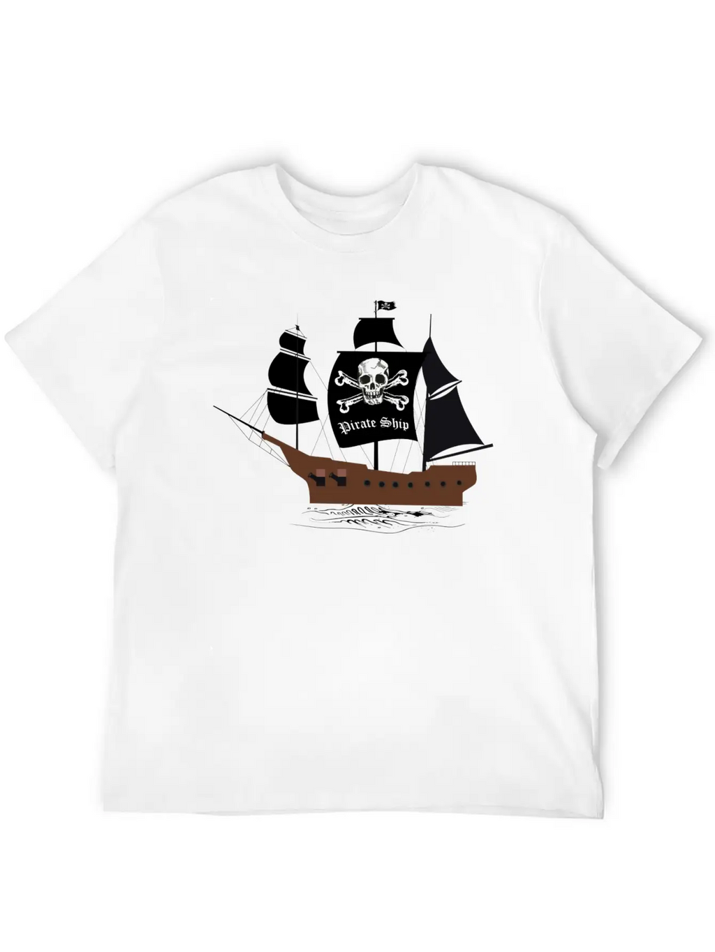 Pirate Ship 01b Breathable Graphic T-Shirt – Perfect For Casual Days