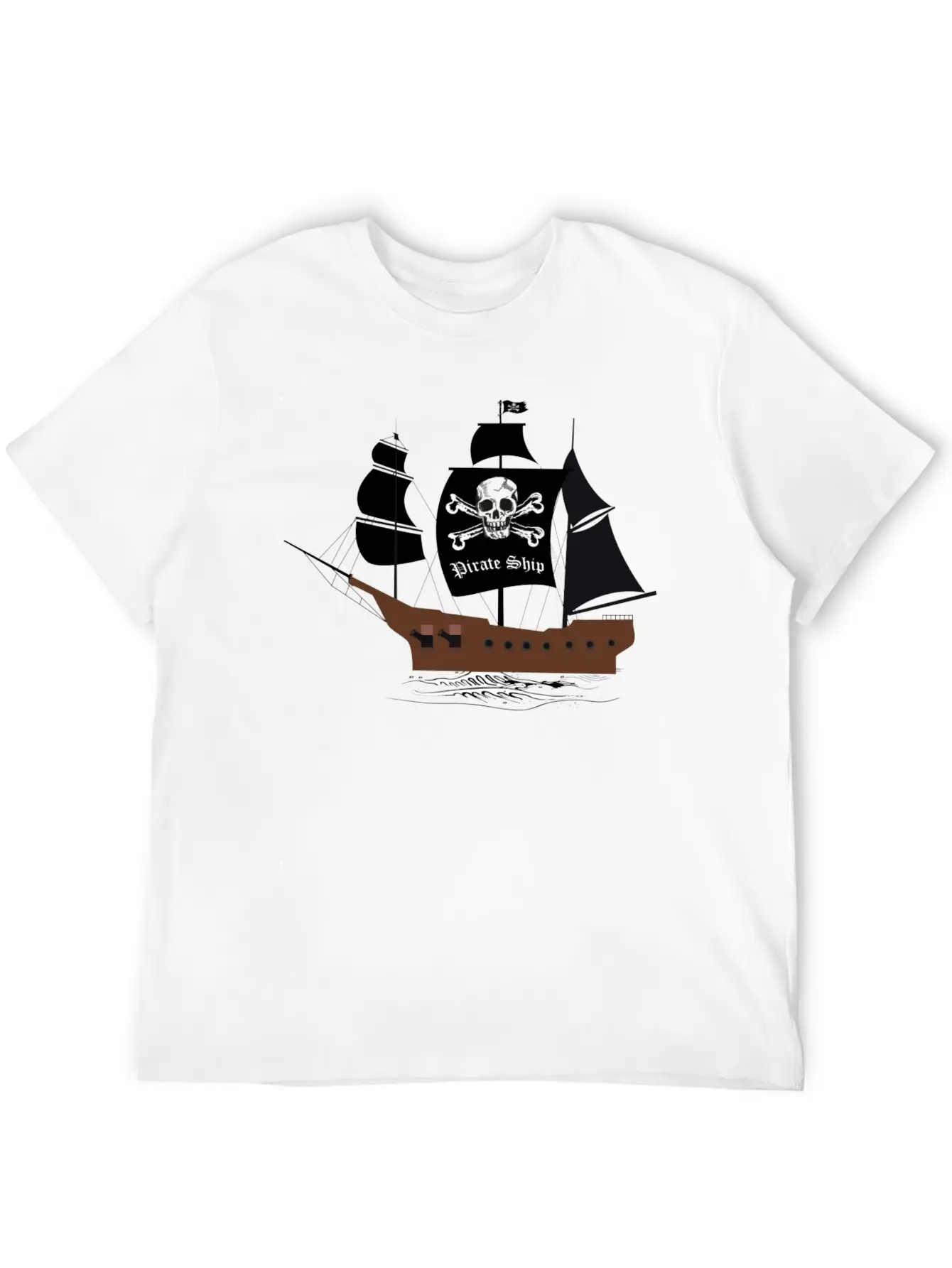 Pirate Ship 01b Breathable Graphic T-Shirt – Perfect For Casual Days
