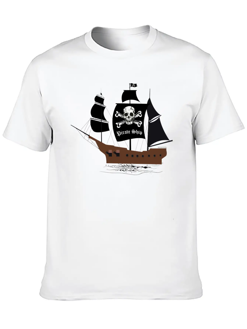 Pirate Ship 01b Breathable Graphic T-Shirt – Perfect For Casual Days