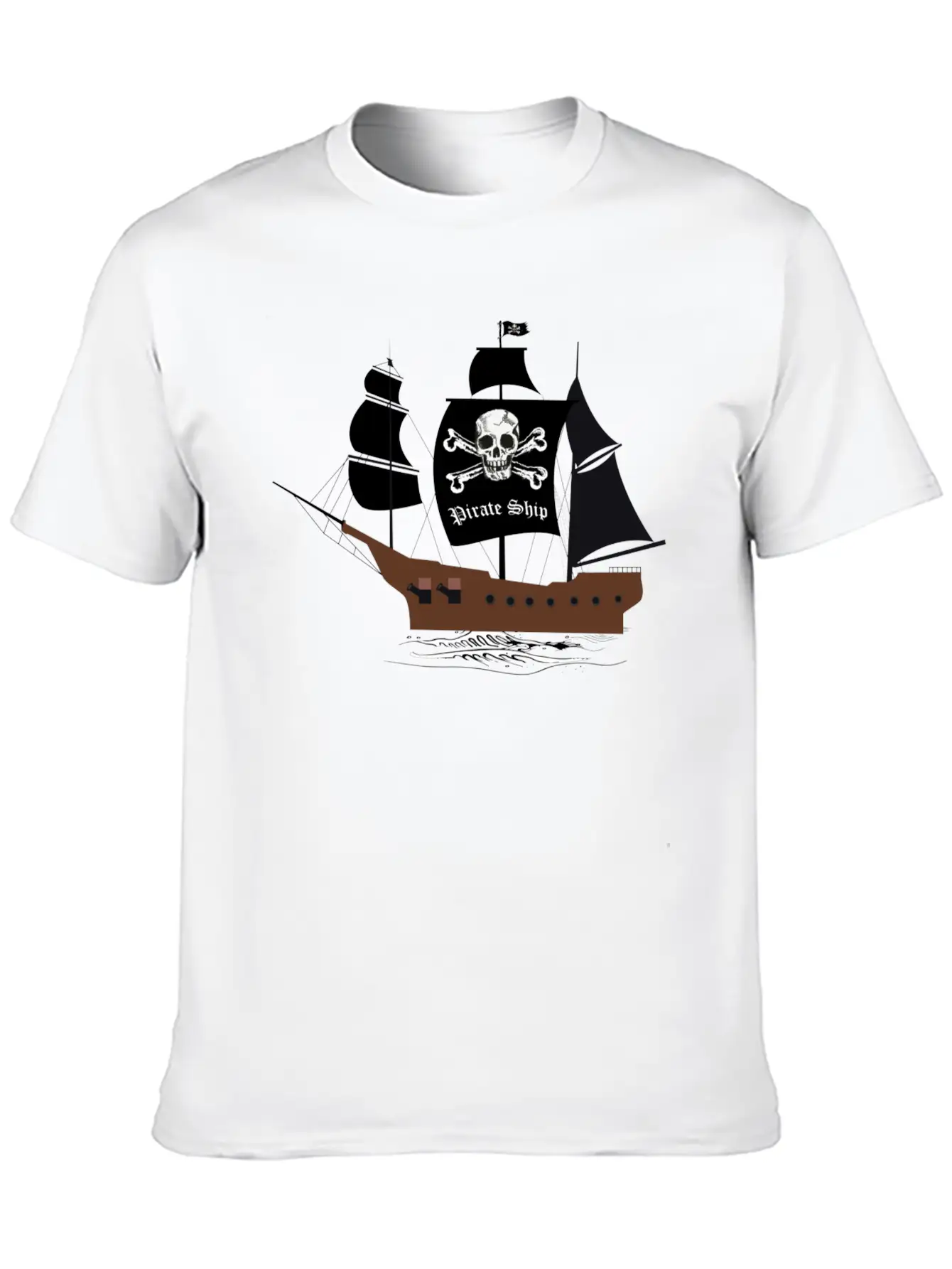 Pirate Ship 01b Breathable Graphic T-Shirt – Perfect For Casual Days
