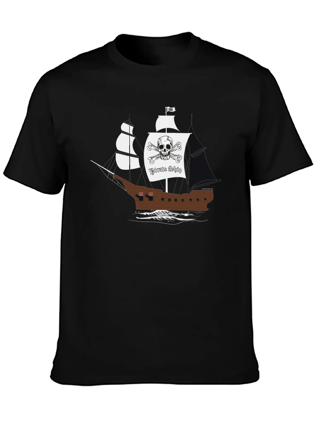 Pirate Ship 01b Breathable Graphic T-Shirt – Perfect For Casual Days