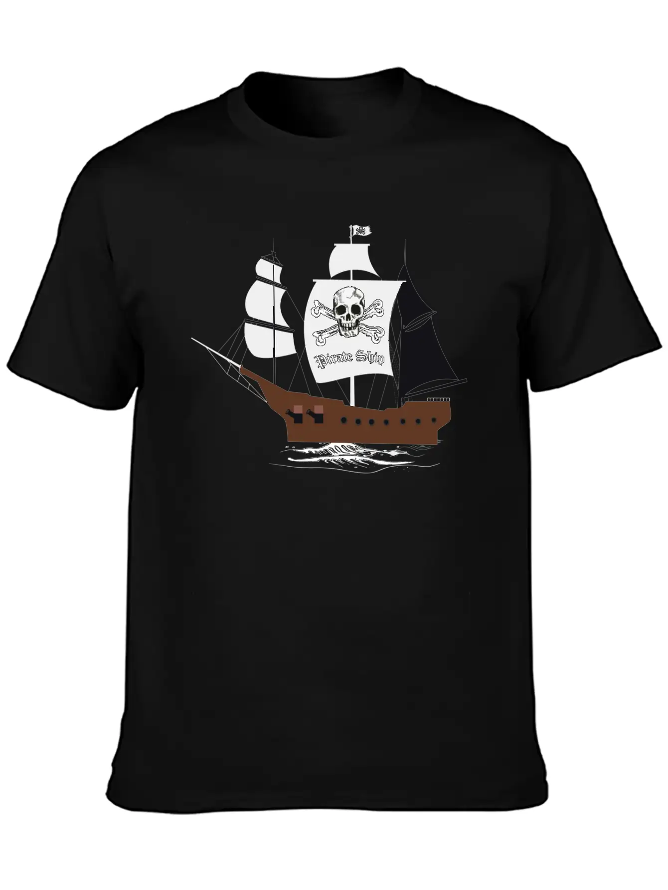 Pirate Ship 01b Breathable Graphic T-Shirt – Perfect For Casual Days