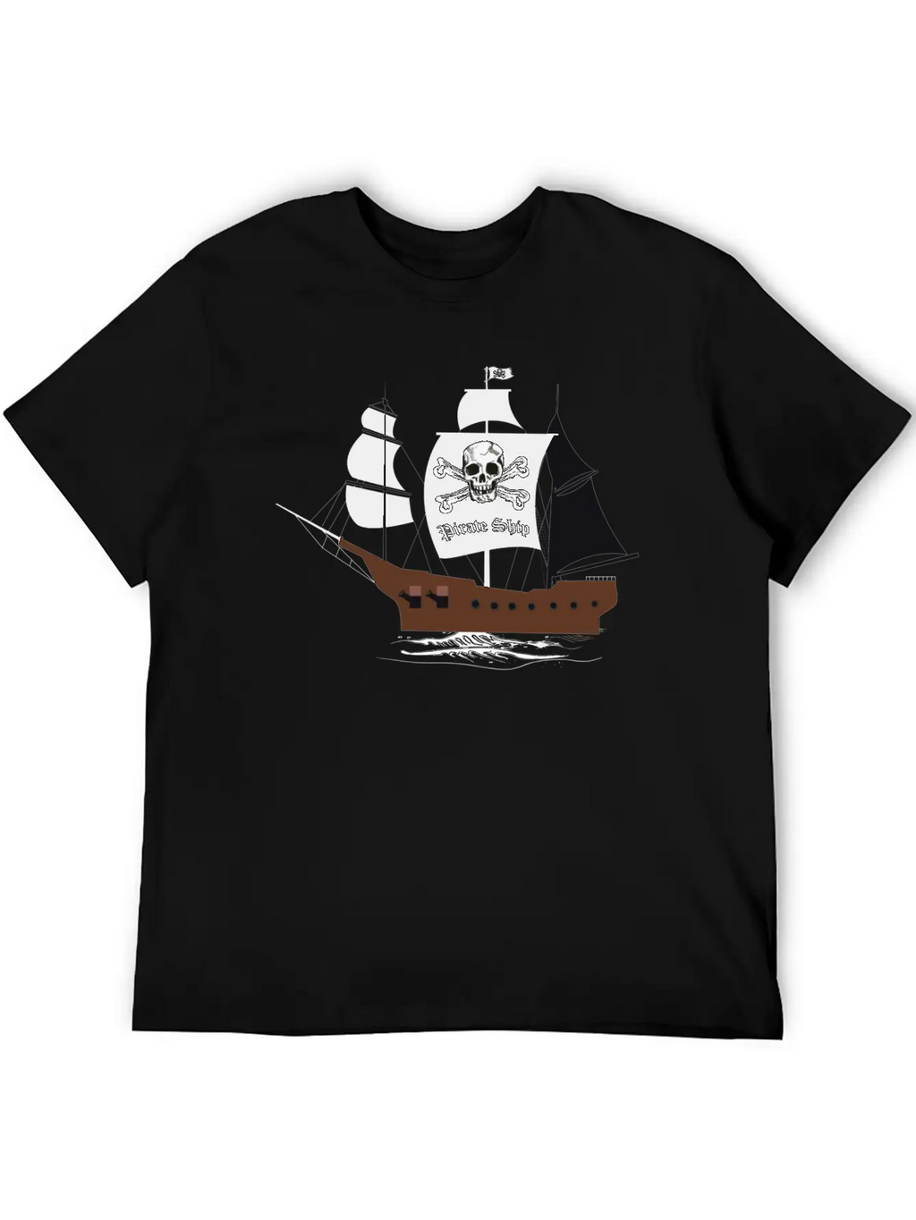 Pirate Ship 01b Breathable Graphic T-Shirt – Perfect For Casual Days