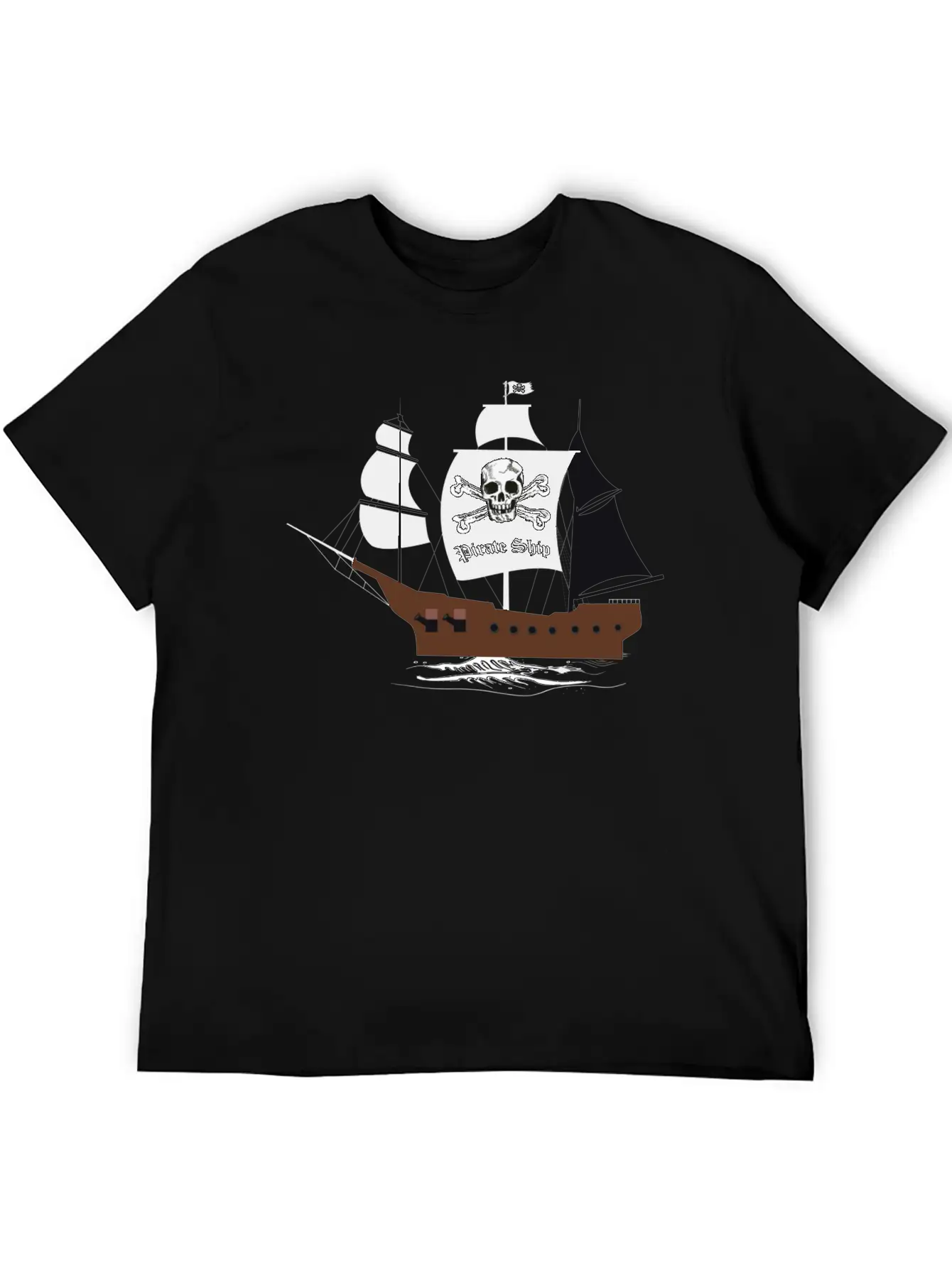 Pirate Ship 01b Breathable Graphic T-Shirt – Perfect For Casual Days