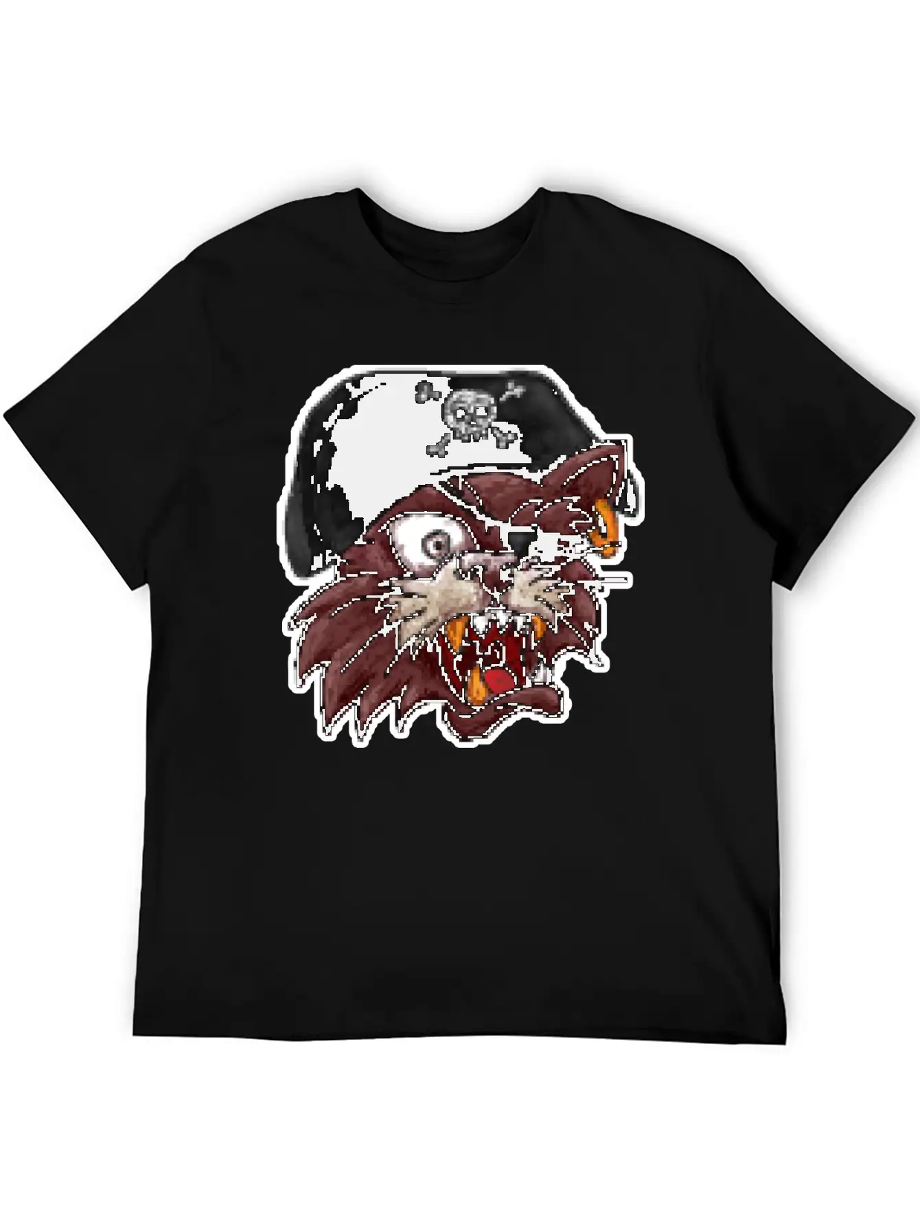 Pirates Cat One Eye 8 Bit Pixel Style Timeless Short Sleeve Tee – Comfy And Minimalist Design