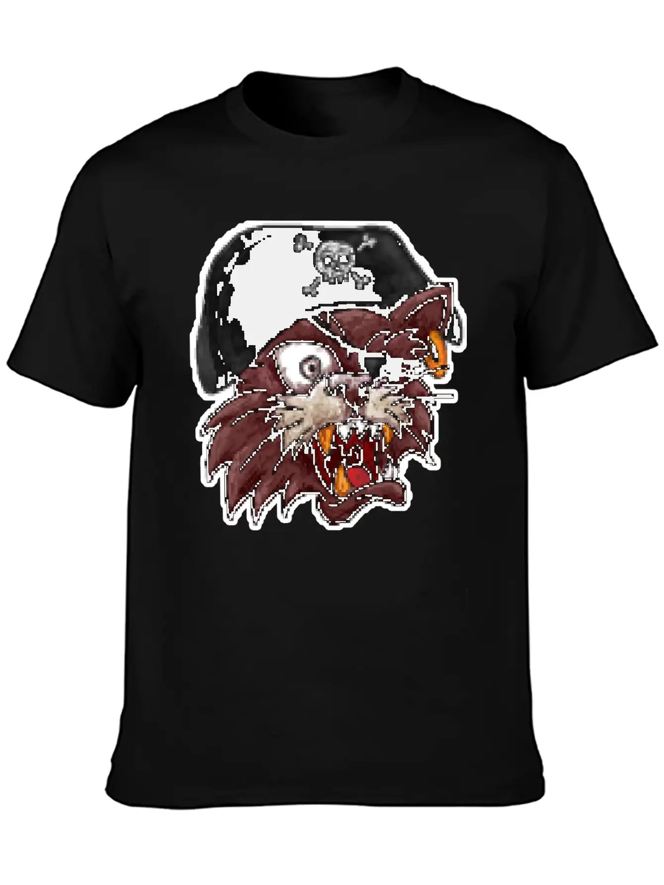 Pirates Cat One Eye 8 Bit Pixel Style Timeless Short Sleeve Tee – Comfy And Minimalist Design