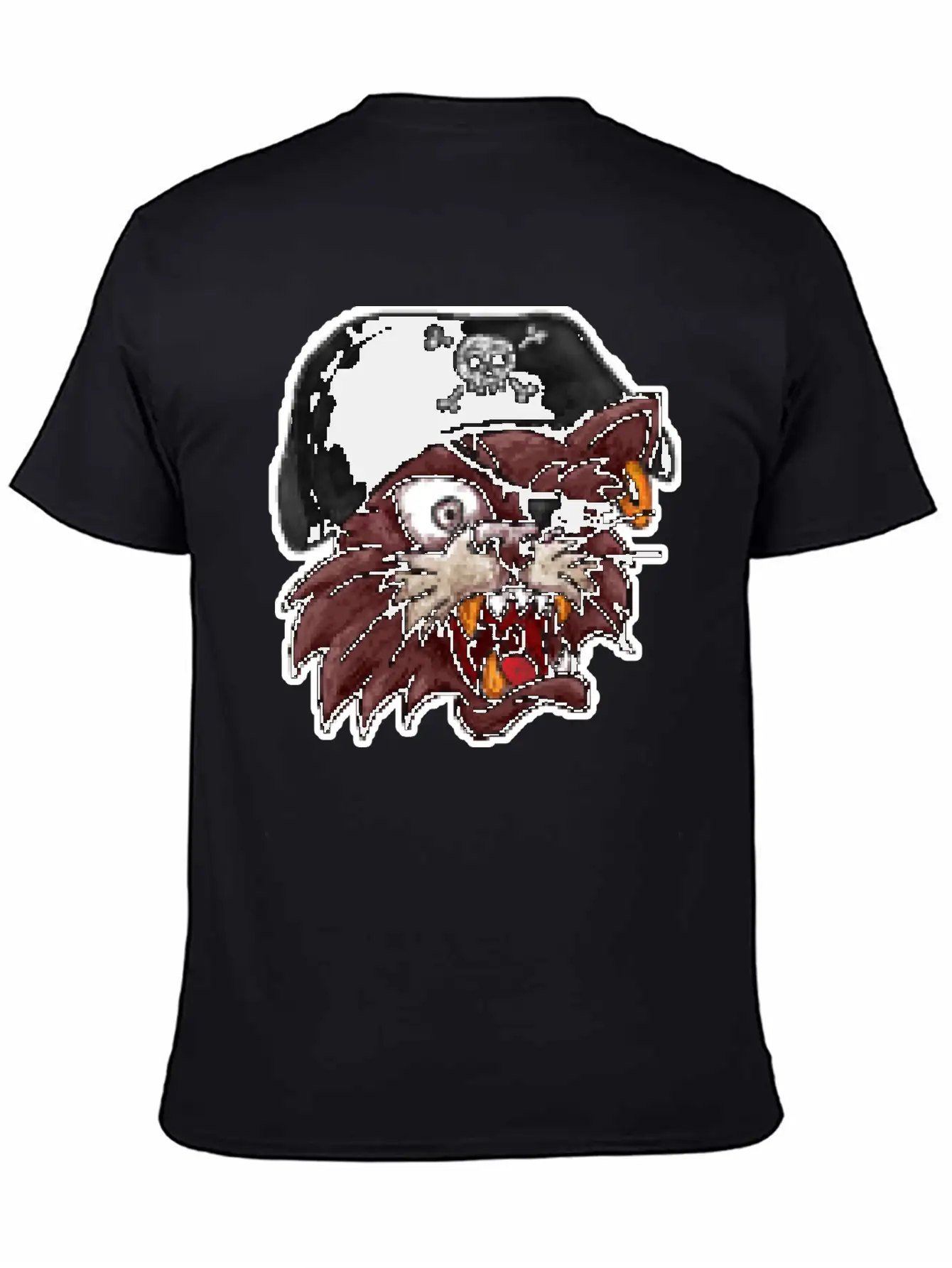 Pirates Cat One Eye 8 Bit Pixel Style Timeless Short Sleeve Tee – Comfy And Minimalist Design