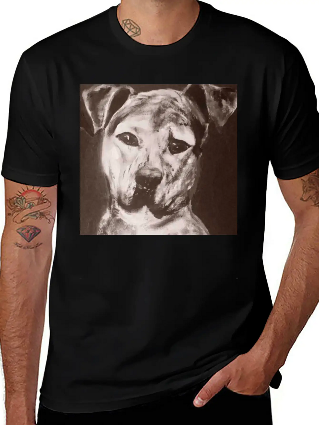 Pit Bull Mix Dog Breathable Soft Cotton T-Shirt – Timeless Casual Look