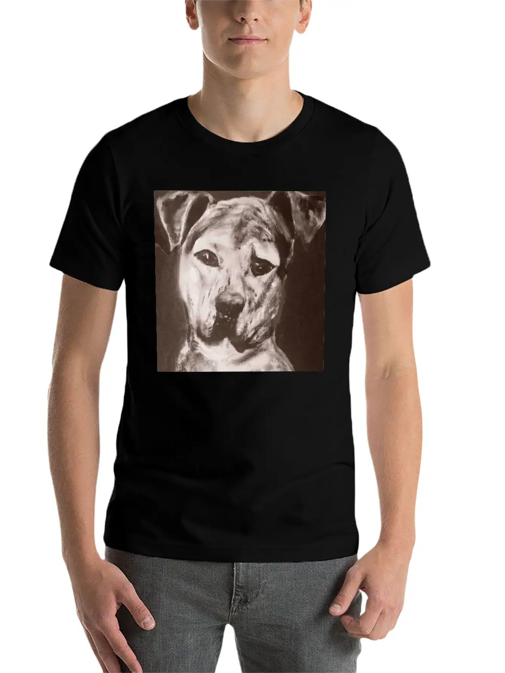 Pit Bull Mix Dog Breathable Soft Cotton T-Shirt – Timeless Casual Look