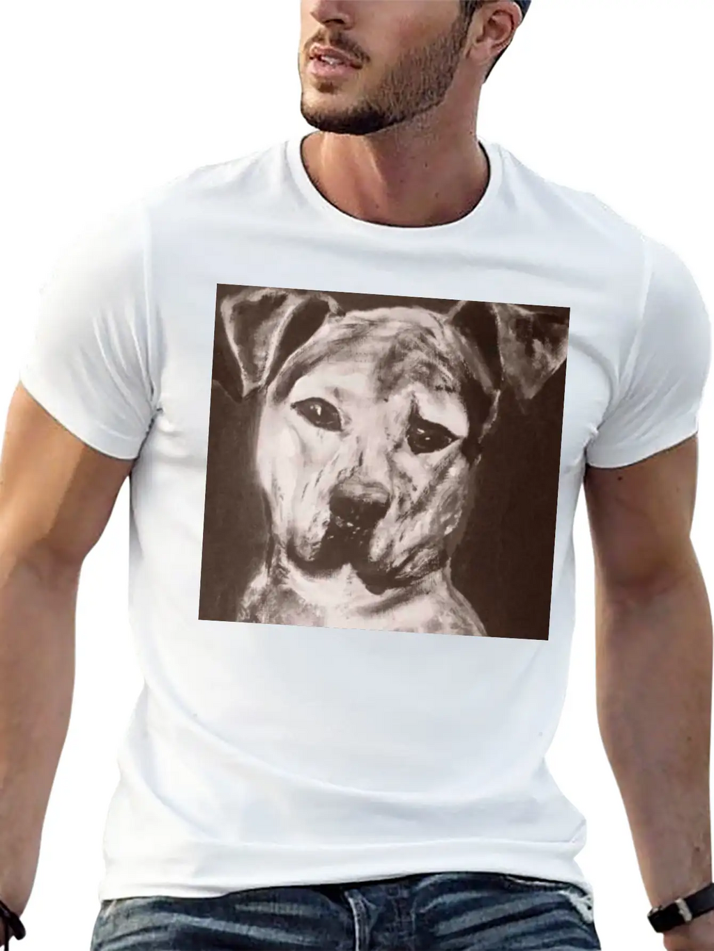 Pit Bull Mix Dog Breathable Soft Cotton T-Shirt – Timeless Casual Look