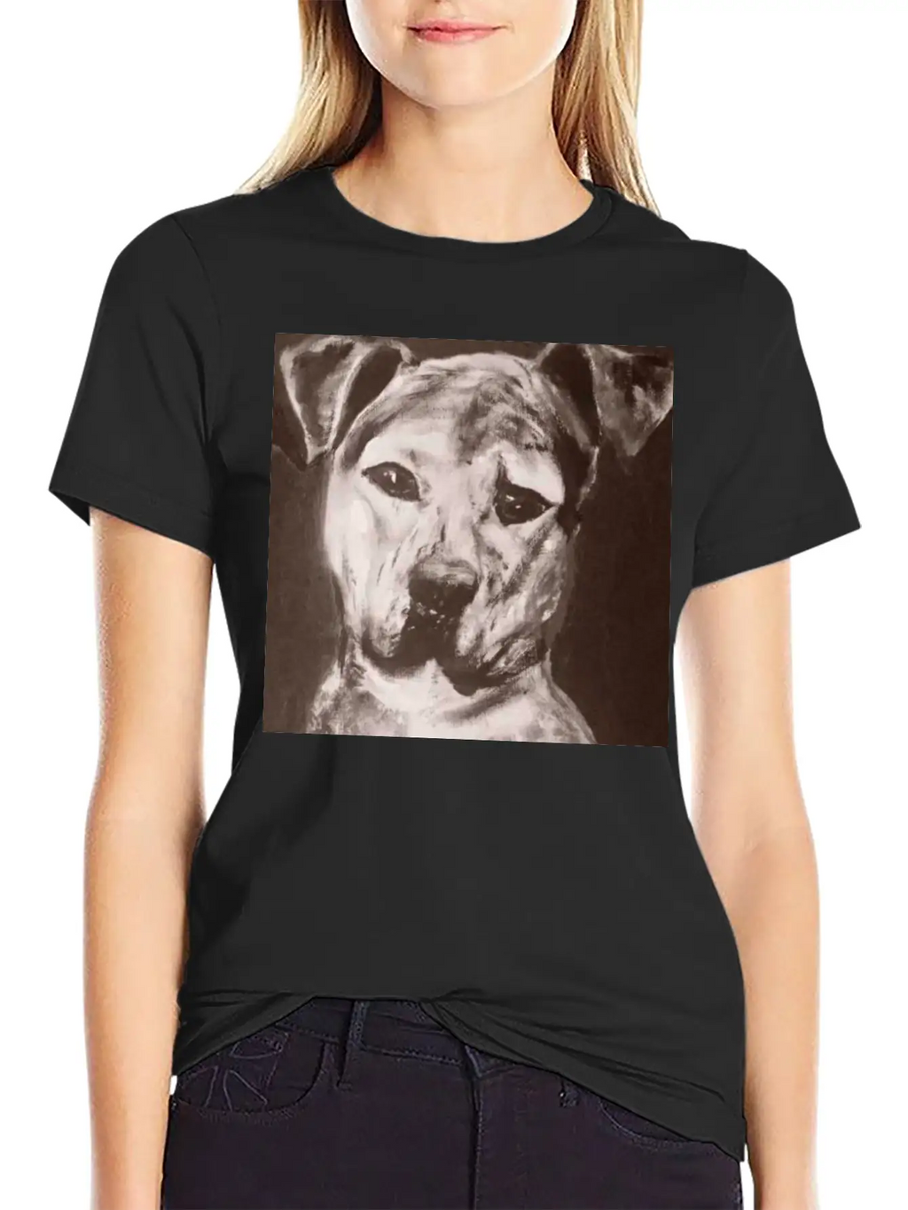Pit Bull Mix Dog Breathable Soft Cotton T-Shirt – Timeless Casual Look
