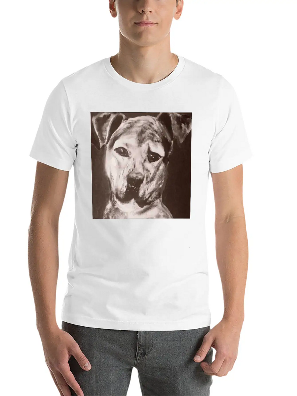 Pit Bull Mix Dog Breathable Soft Cotton T-Shirt – Timeless Casual Look