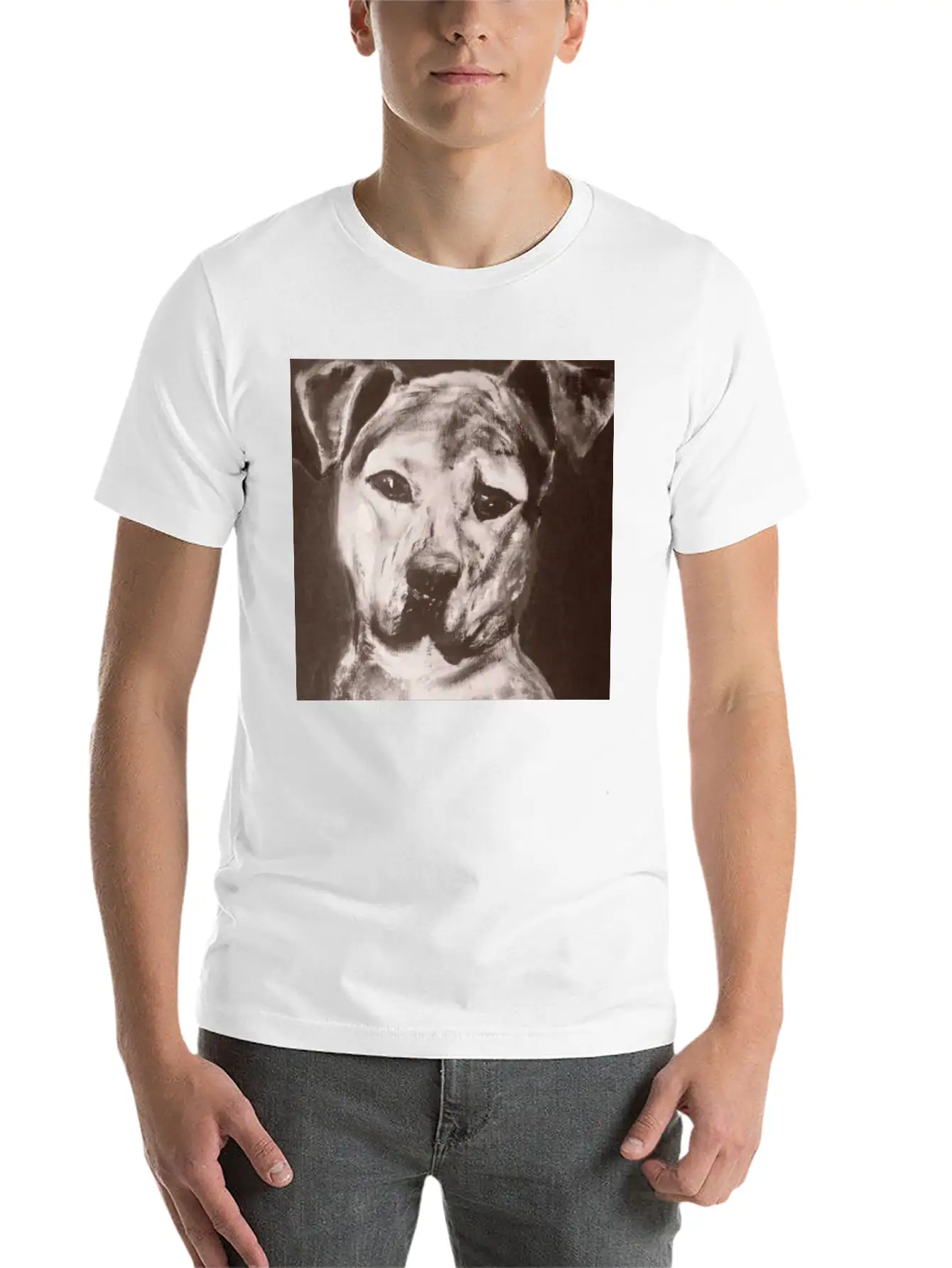 Pit Bull Mix Dog Breathable Soft Cotton T-Shirt – Timeless Casual Look