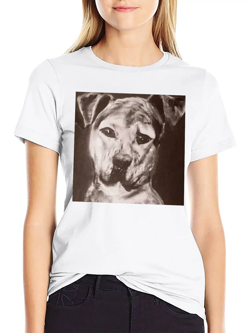 Pit Bull Mix Dog Breathable Soft Cotton T-Shirt – Timeless Casual Look
