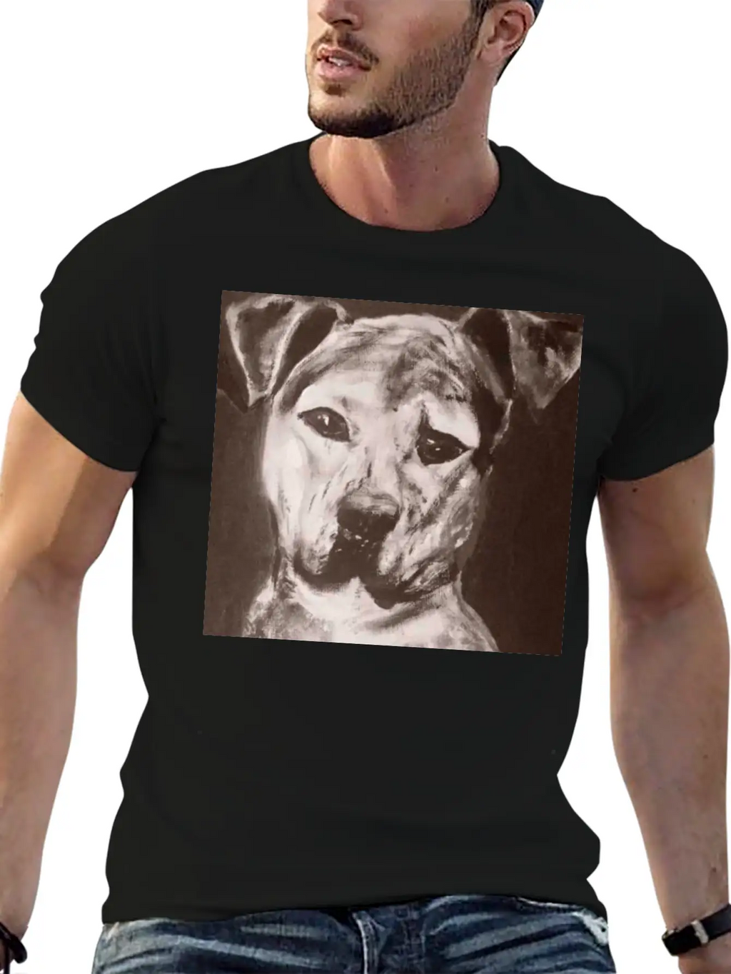 Pit Bull Mix Dog Breathable Soft Cotton T-Shirt – Timeless Casual Look