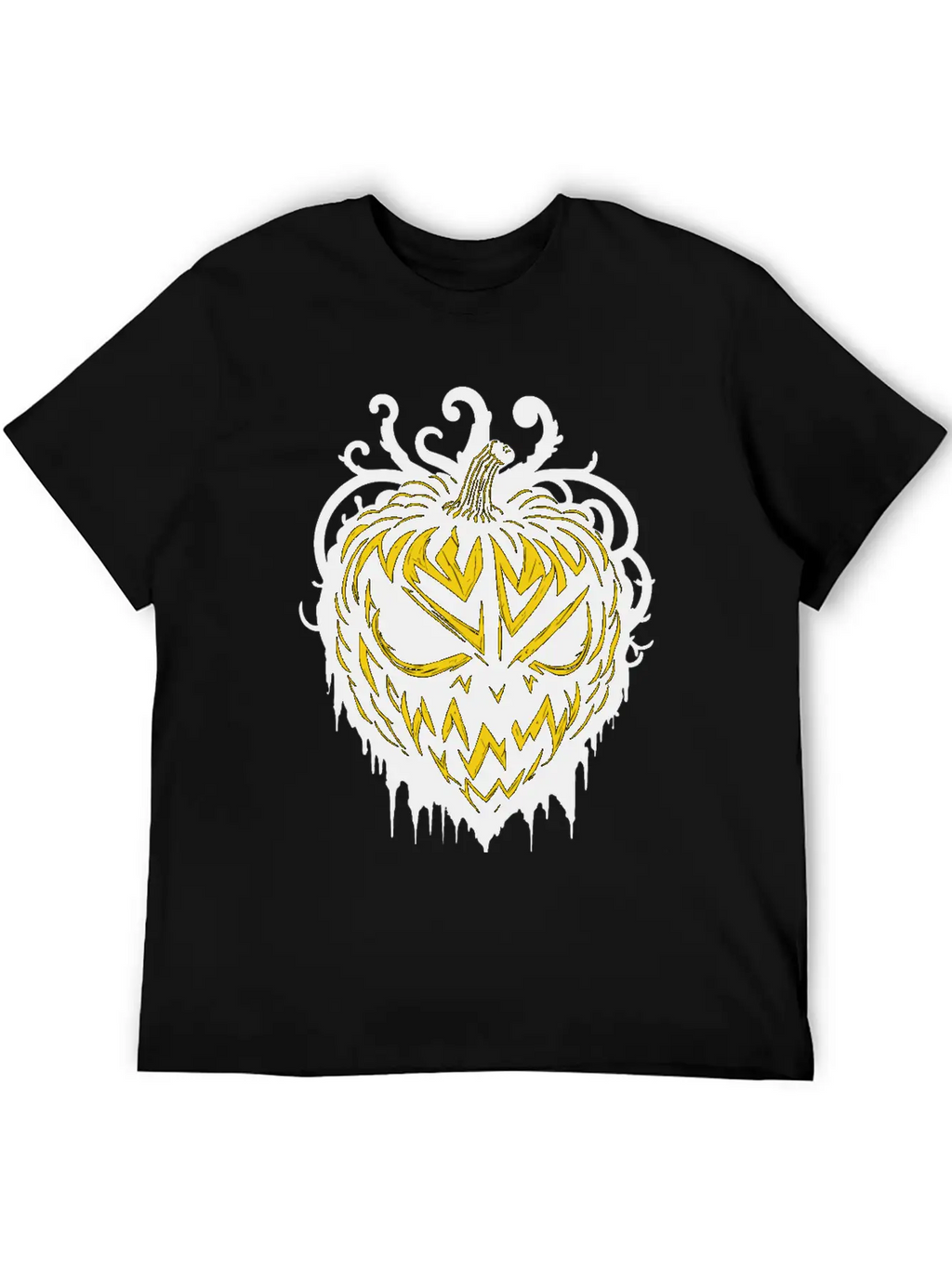 Pitch Black Pumpkin Heart Timeless Short Sleeve Tee – Comfy And Minimalist Design
