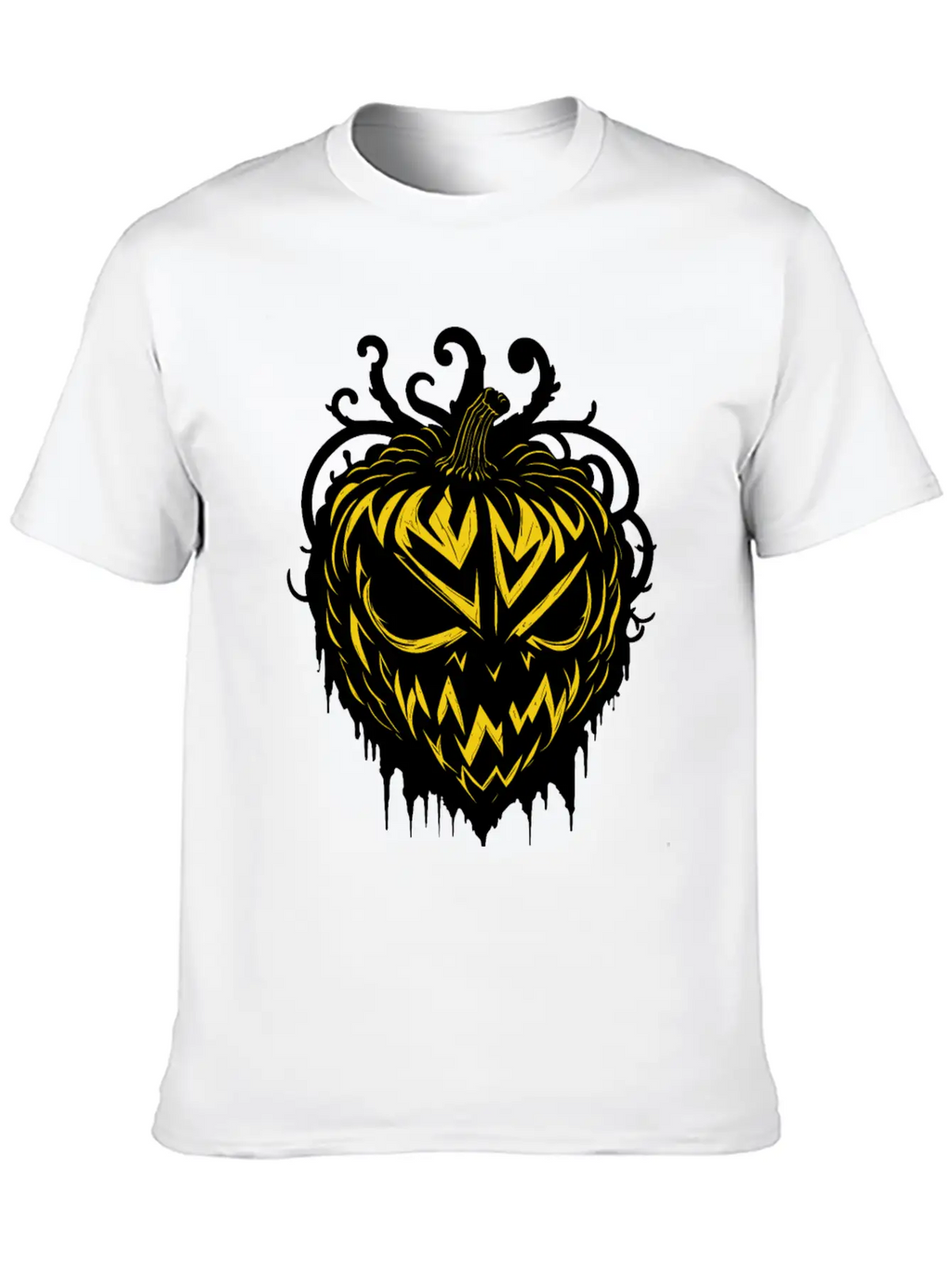 Pitch Black Pumpkin Heart Timeless Short Sleeve Tee – Comfy And Minimalist Design