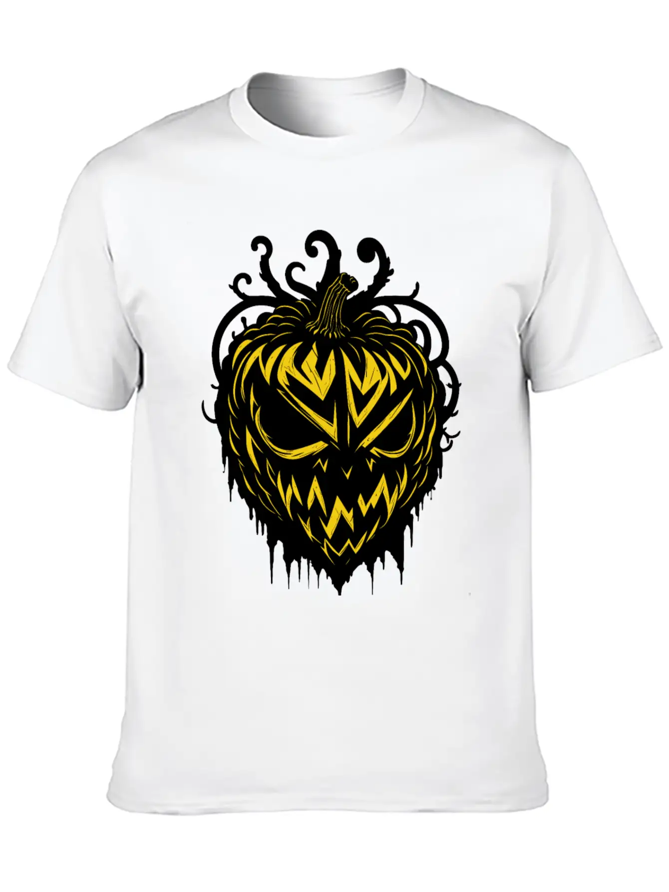 Pitch Black Pumpkin Heart Timeless Short Sleeve Tee – Comfy And Minimalist Design