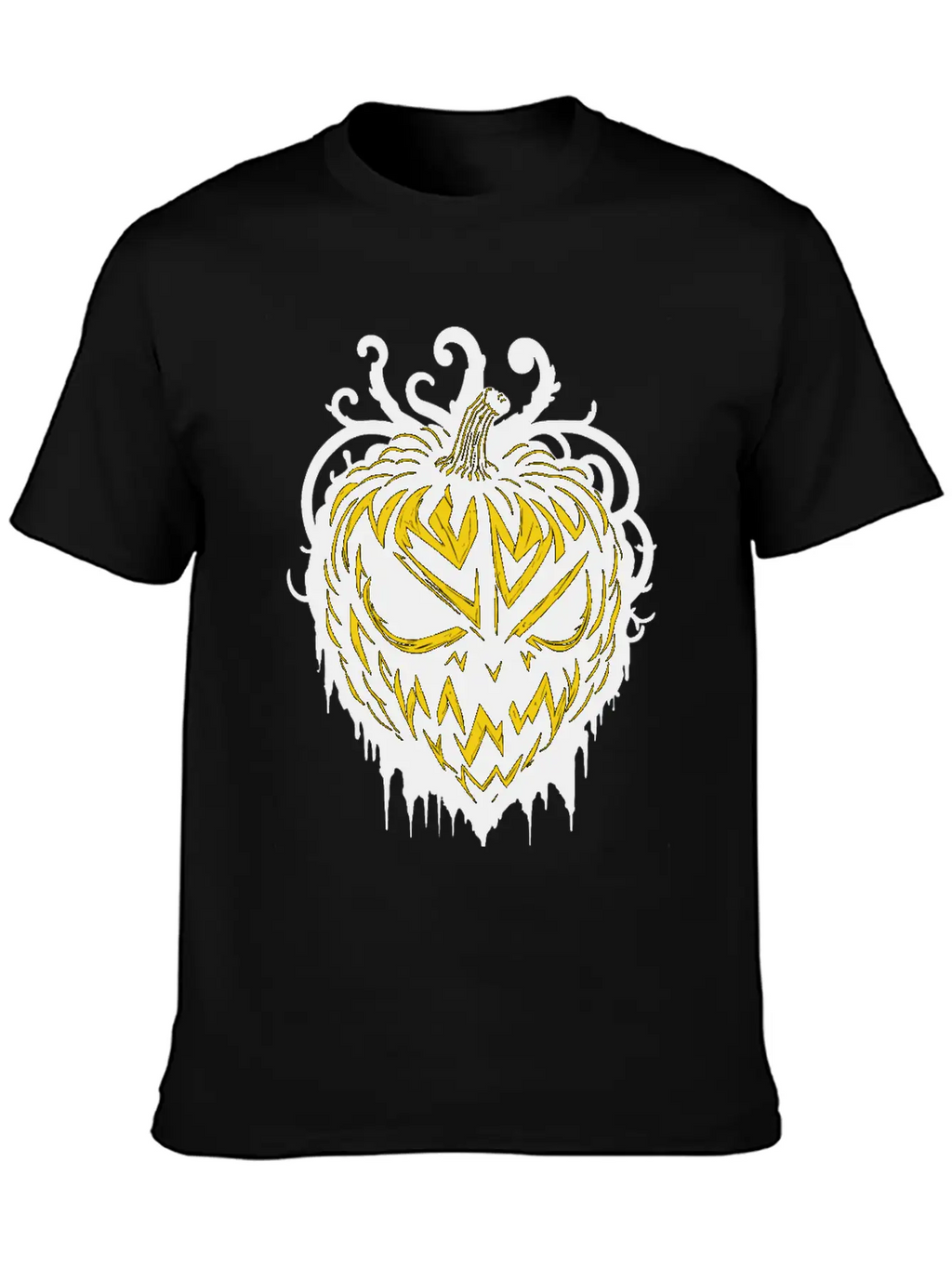 Pitch Black Pumpkin Heart Timeless Short Sleeve Tee – Comfy And Minimalist Design