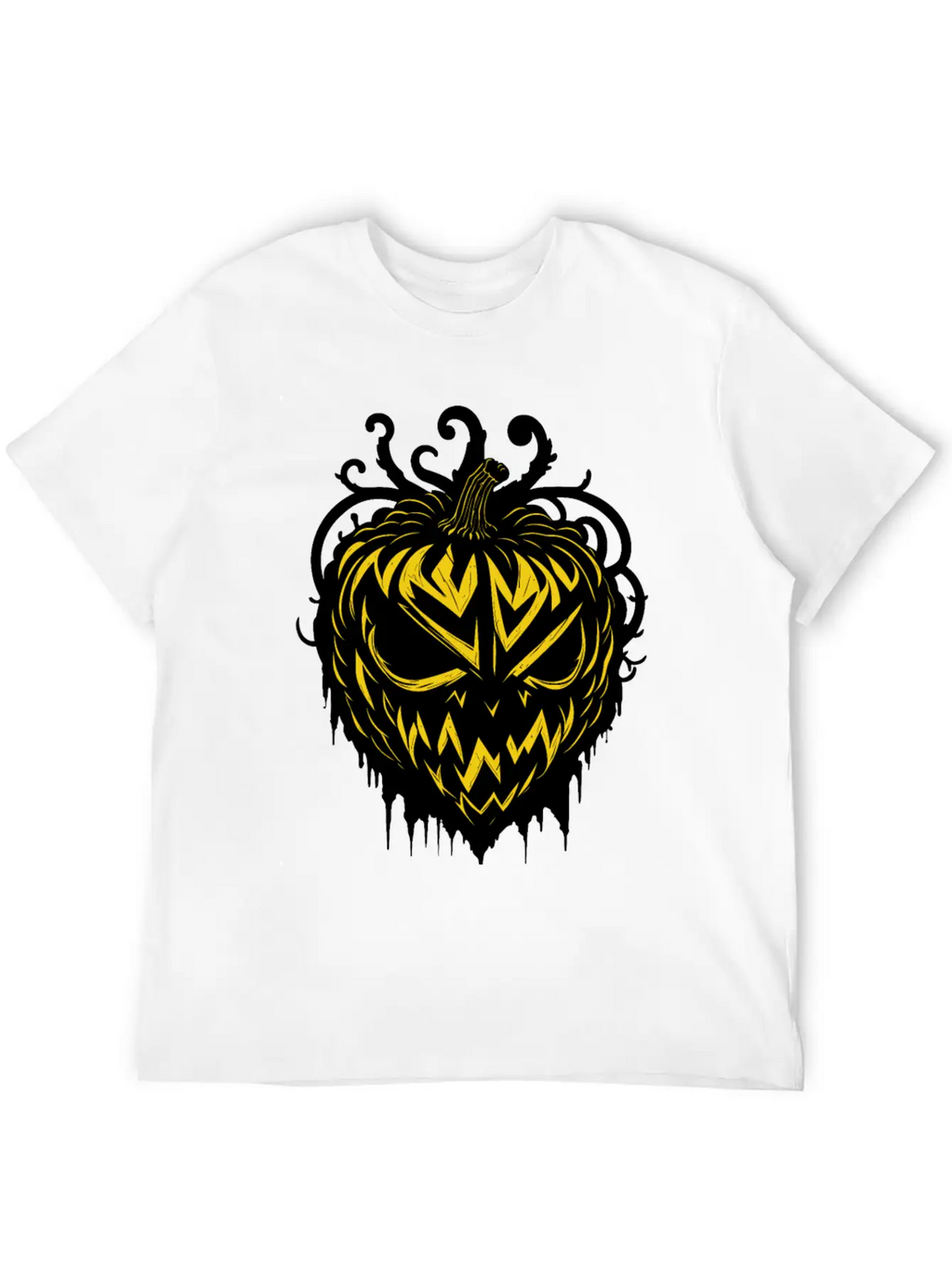 Pitch Black Pumpkin Heart Timeless Short Sleeve Tee – Comfy And Minimalist Design