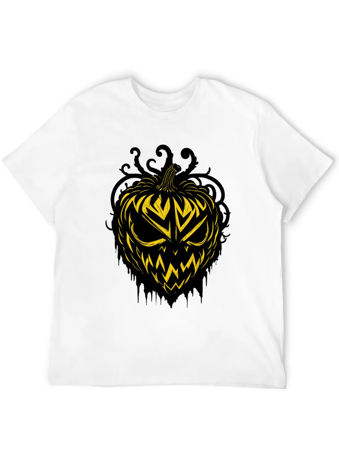 Pitch Black Pumpkin Heart Timeless Short Sleeve Tee – Comfy And Minimalist Design