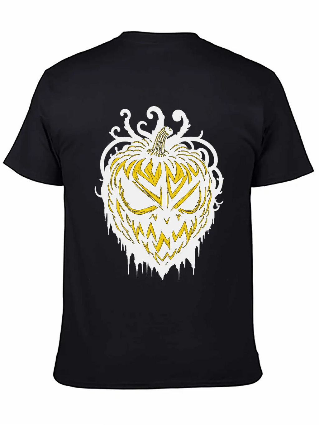 Pitch Black Pumpkin Heart Timeless Short Sleeve Tee – Comfy And Minimalist Design