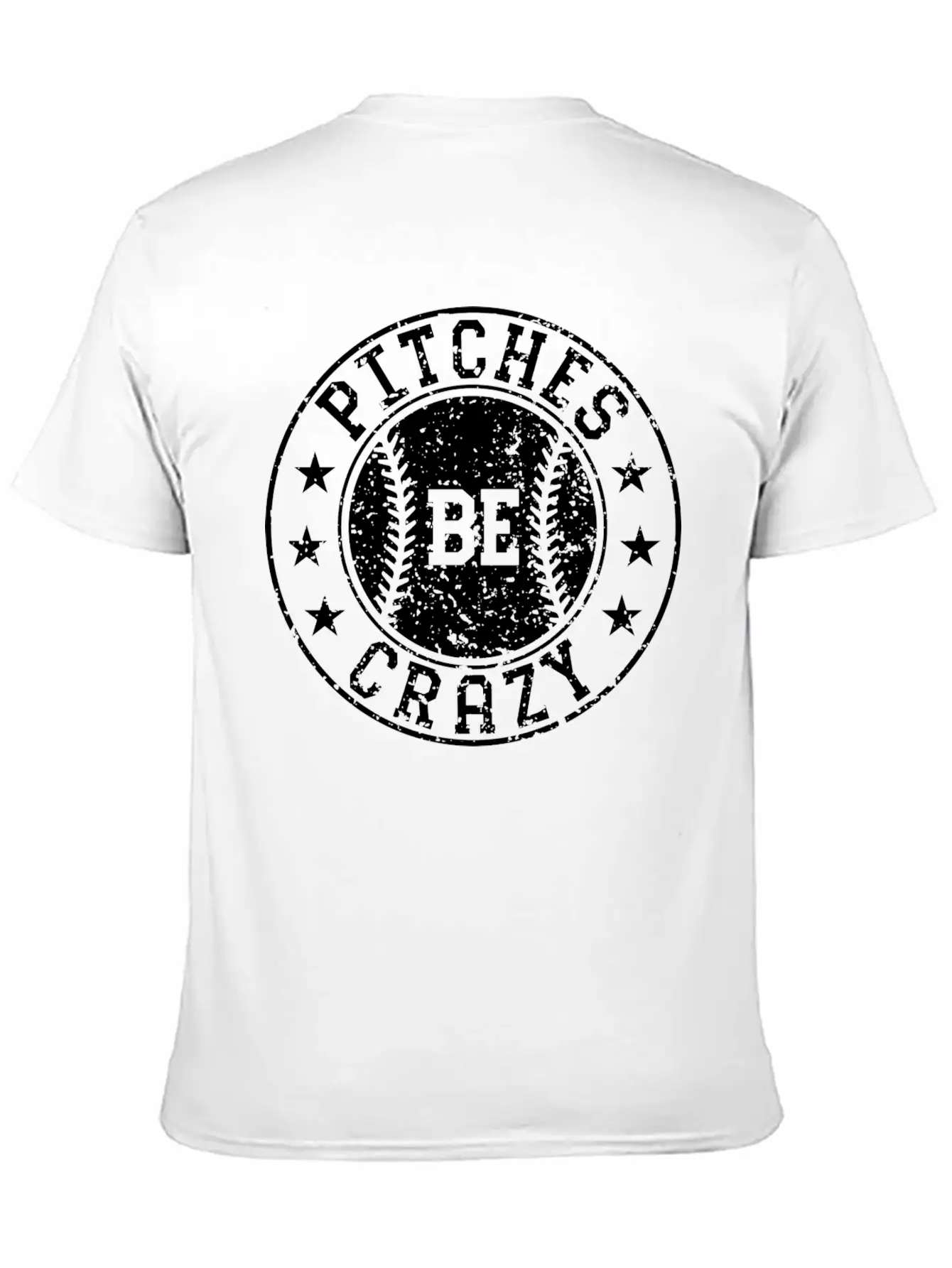 Pitches Be Crazy Softball Fast Pitch Humor Basic Graphic T-Shirt – Daily Comfort In Soft Cotton