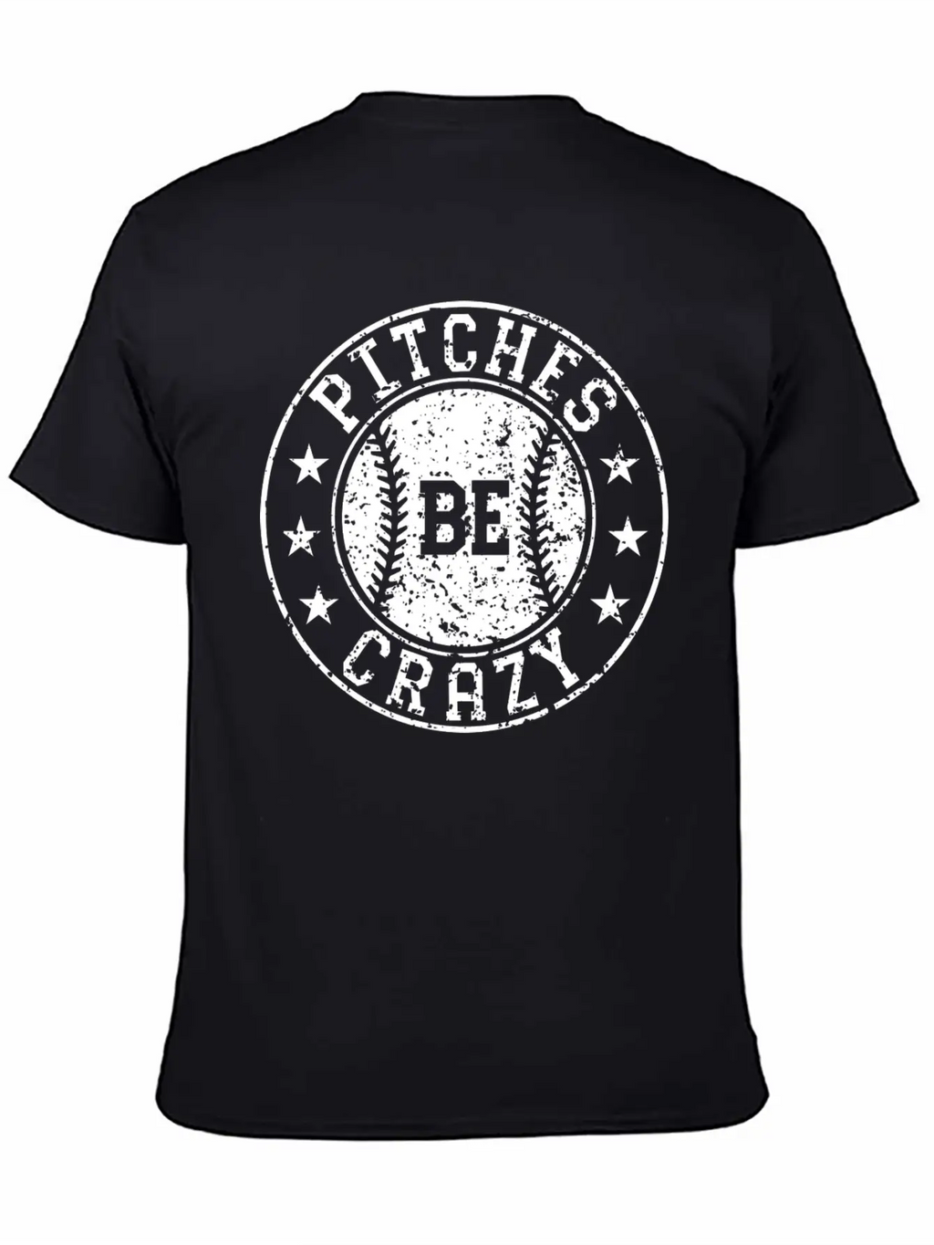 Pitches Be Crazy Softball Fast Pitch Humor Basic Graphic T-Shirt – Daily Comfort In Soft Cotton
