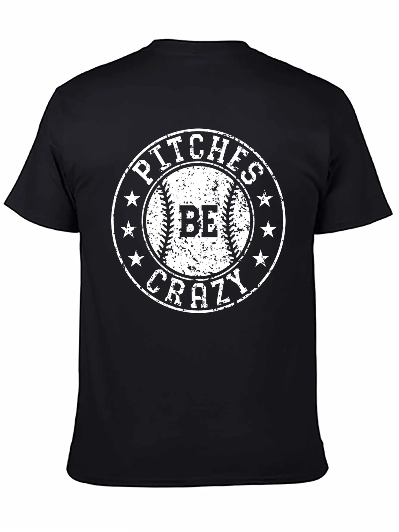 Pitches Be Crazy Softball Fast Pitch Humor Basic Graphic T-Shirt – Daily Comfort In Soft Cotton