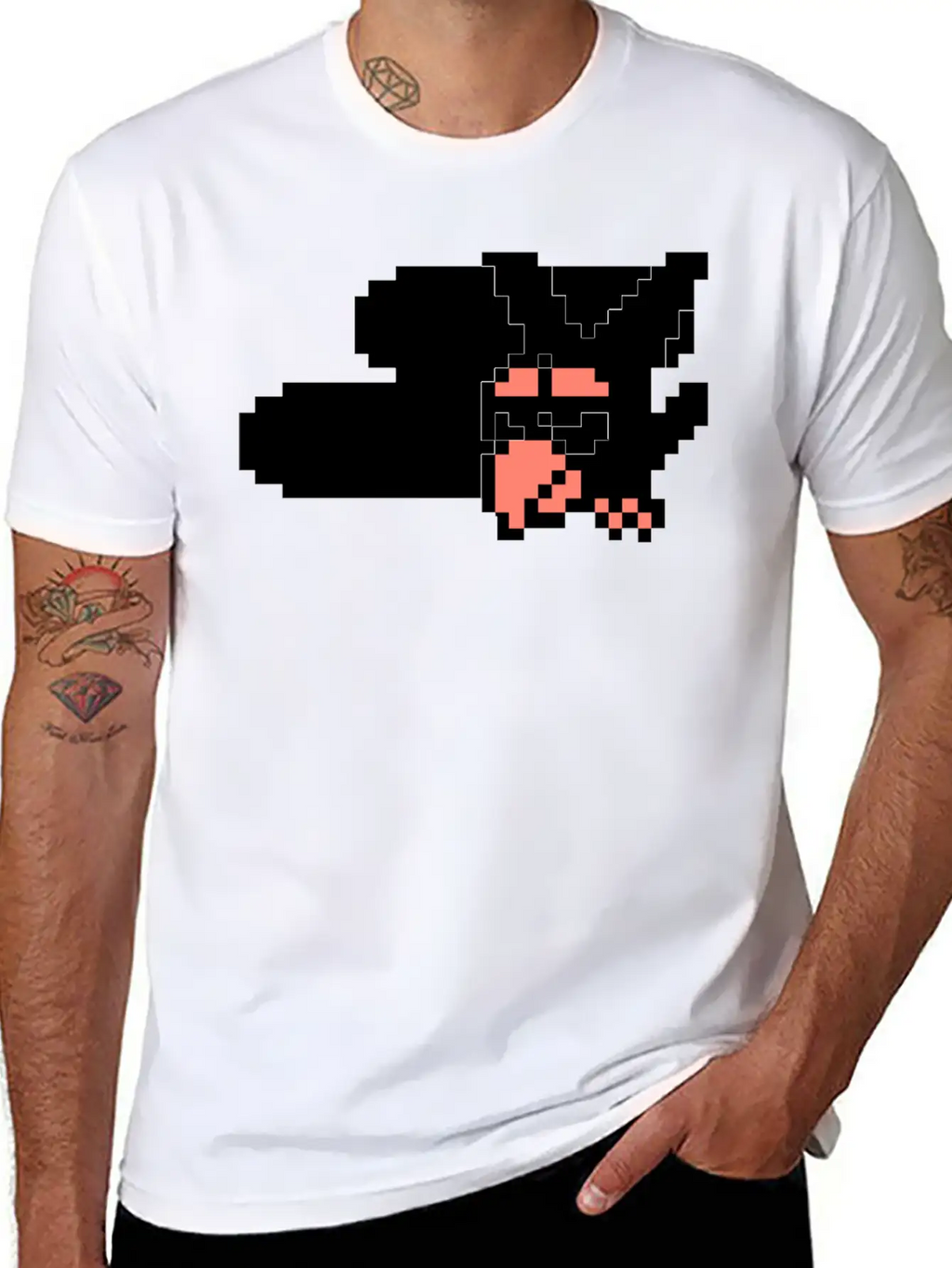 Pixe Crow Design With Cloud Timeless Short Sleeve Tee – Comfy And Minimalist Design