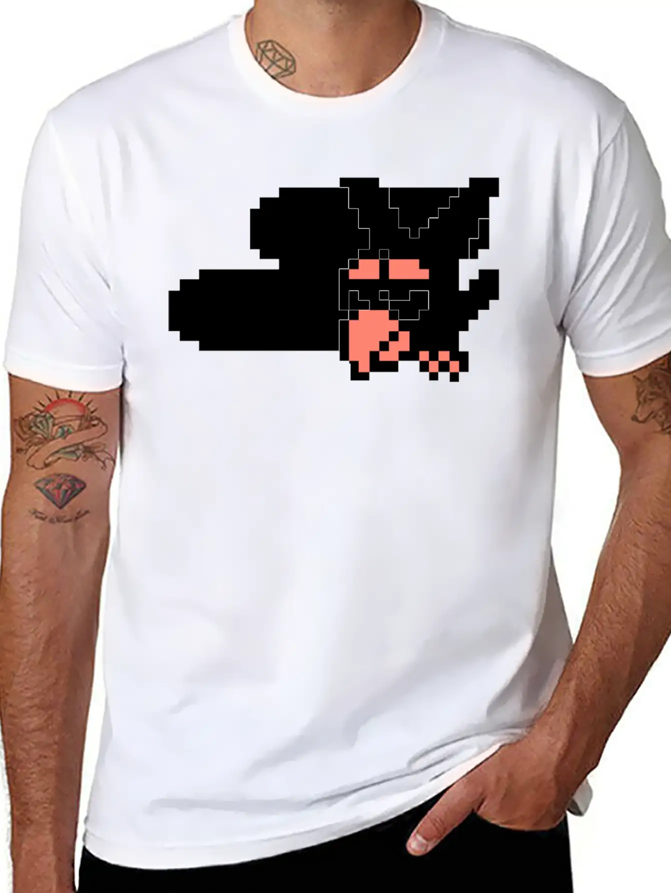 Pixe Crow Design With Cloud Timeless Short Sleeve Tee – Comfy And Minimalist Design