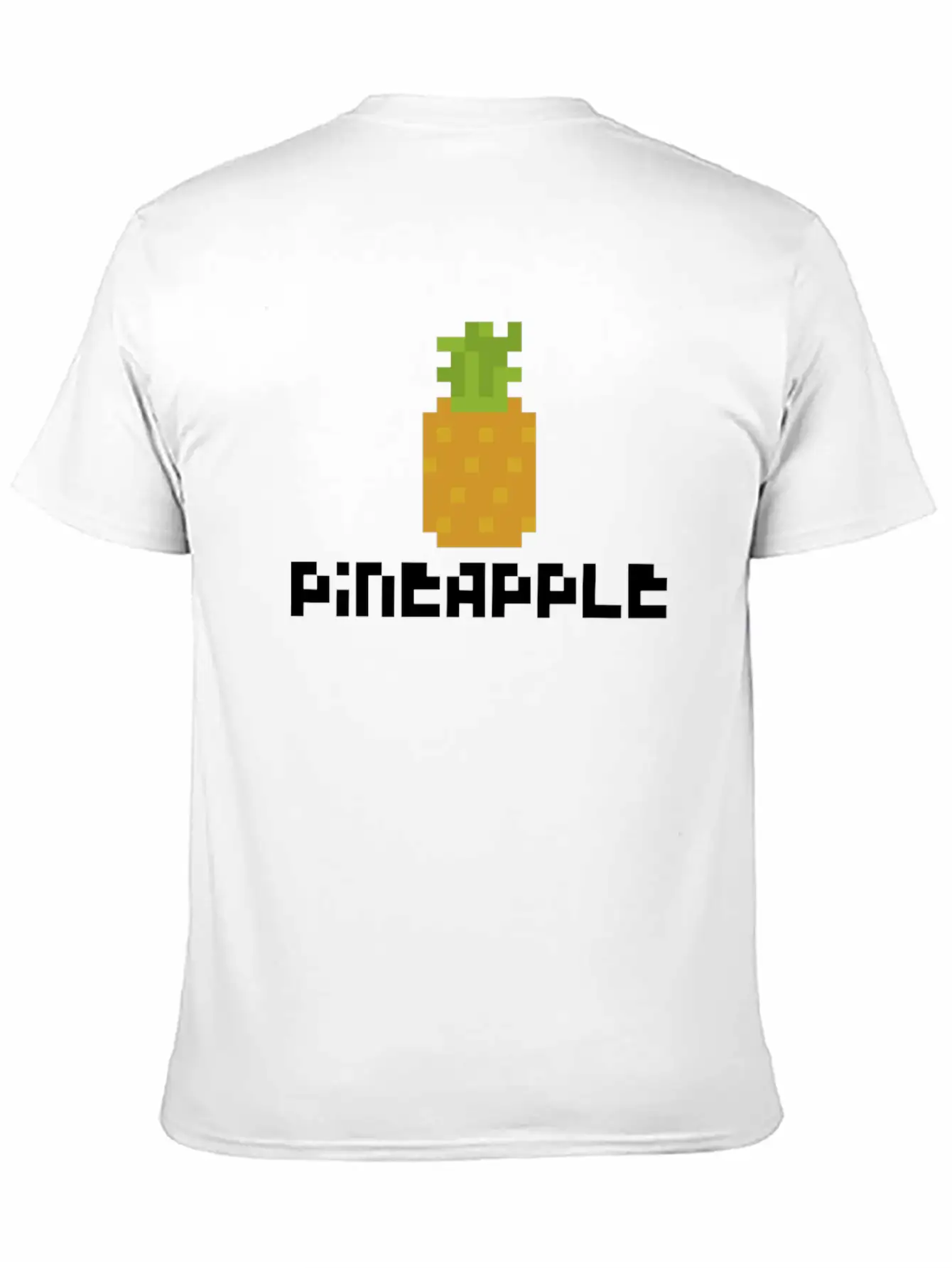 Pixel Pineapple Breathable Graphic T-Shirt – Perfect For Casual Days