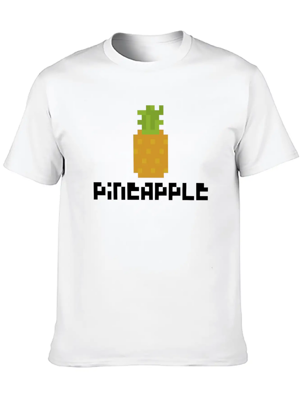 Pixel Pineapple Breathable Graphic T-Shirt – Perfect For Casual Days