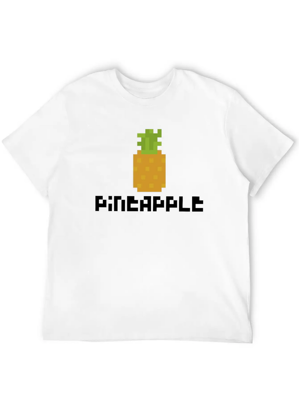 Pixel Pineapple Breathable Graphic T-Shirt – Perfect For Casual Days