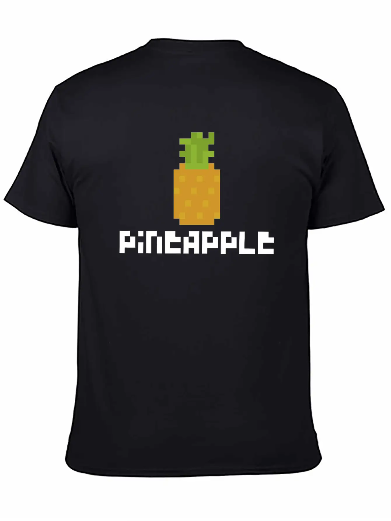 Pixel Pineapple Breathable Graphic T-Shirt – Perfect For Casual Days