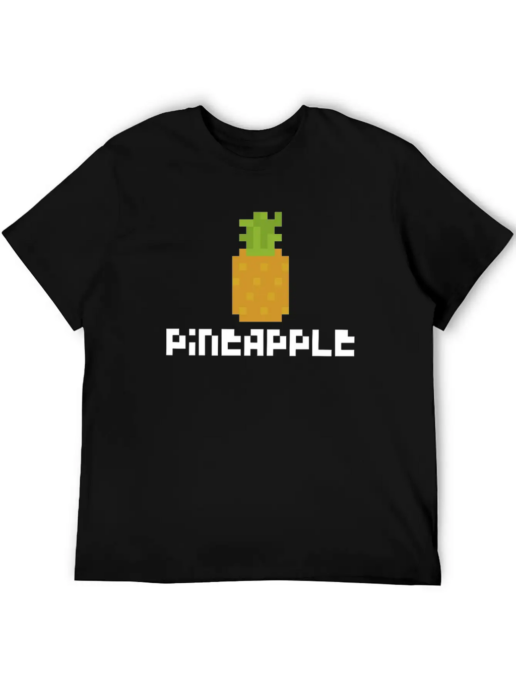 Pixel Pineapple Breathable Graphic T-Shirt – Perfect For Casual Days