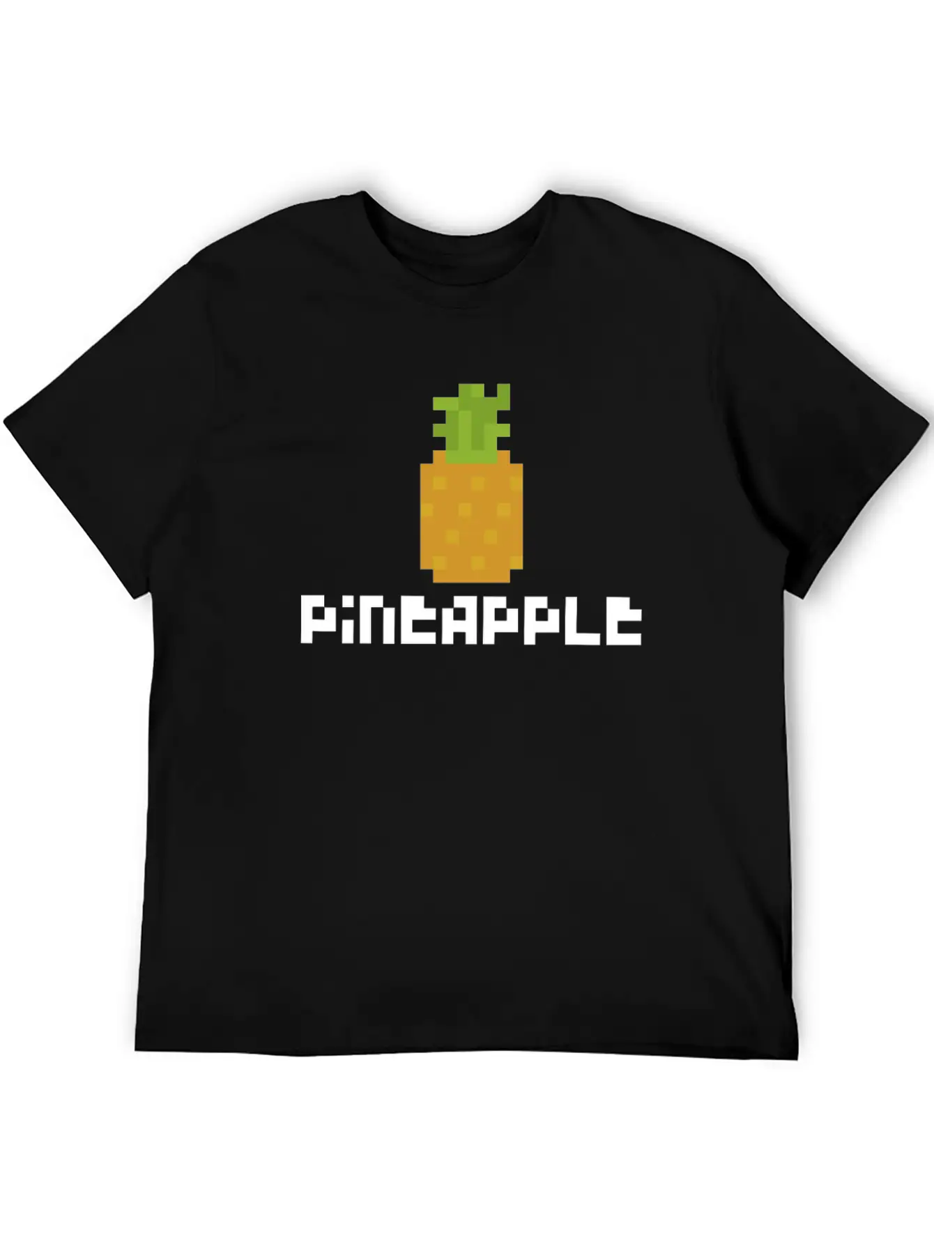 Pixel Pineapple Breathable Graphic T-Shirt – Perfect For Casual Days