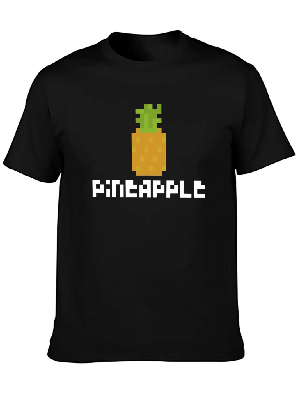 Pixel Pineapple Breathable Graphic T-Shirt – Perfect For Casual Days