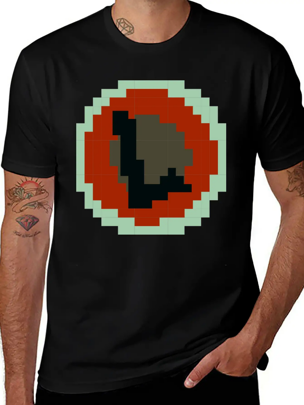 Pixelated Letter L Timeless Short Sleeve Tee – Comfy And Minimalist Design