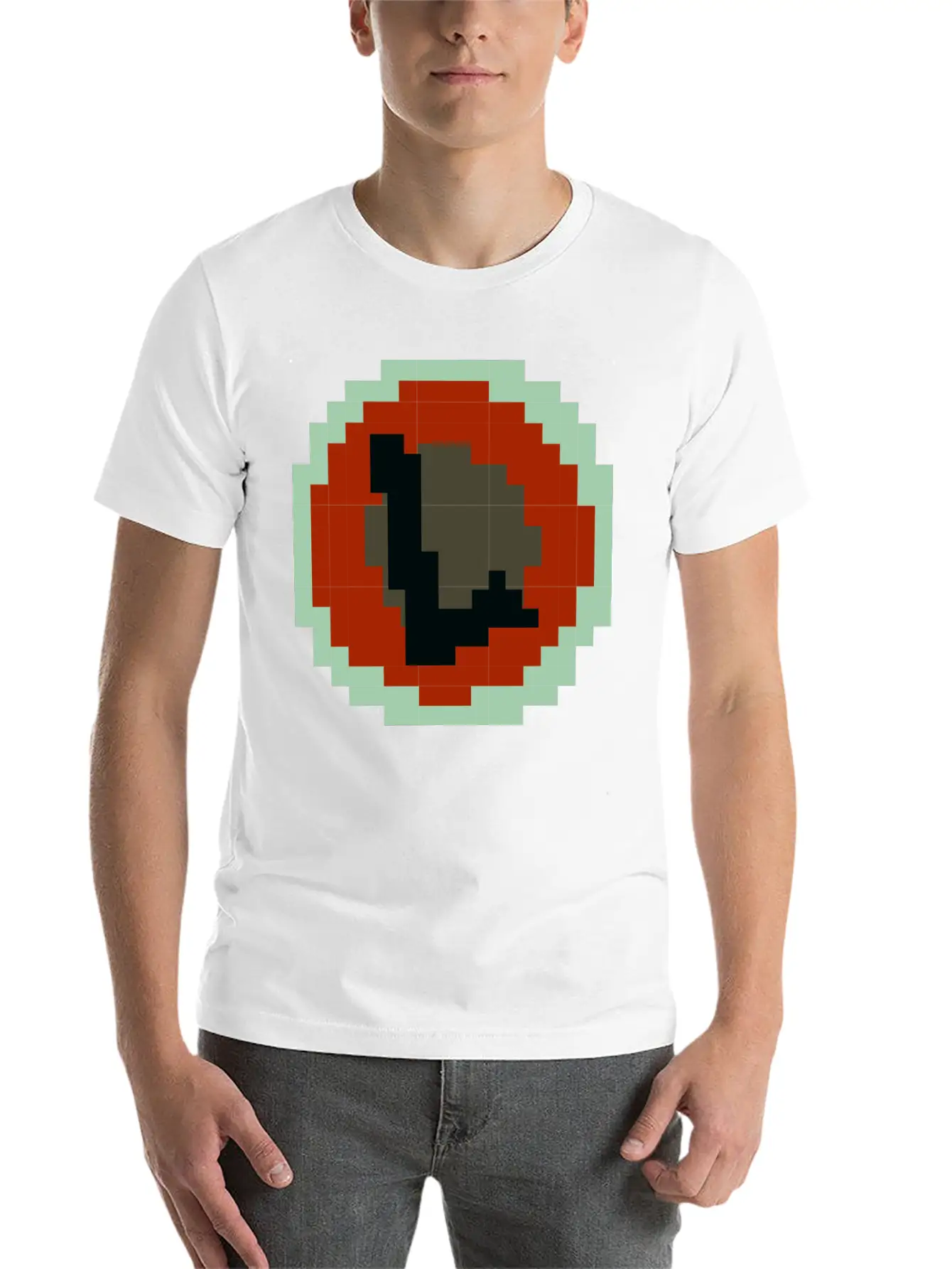 Pixelated Letter L Timeless Short Sleeve Tee – Comfy And Minimalist Design