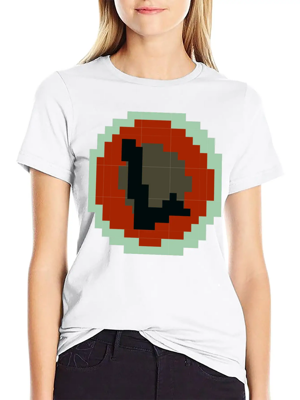 Pixelated Letter L Timeless Short Sleeve Tee – Comfy And Minimalist Design