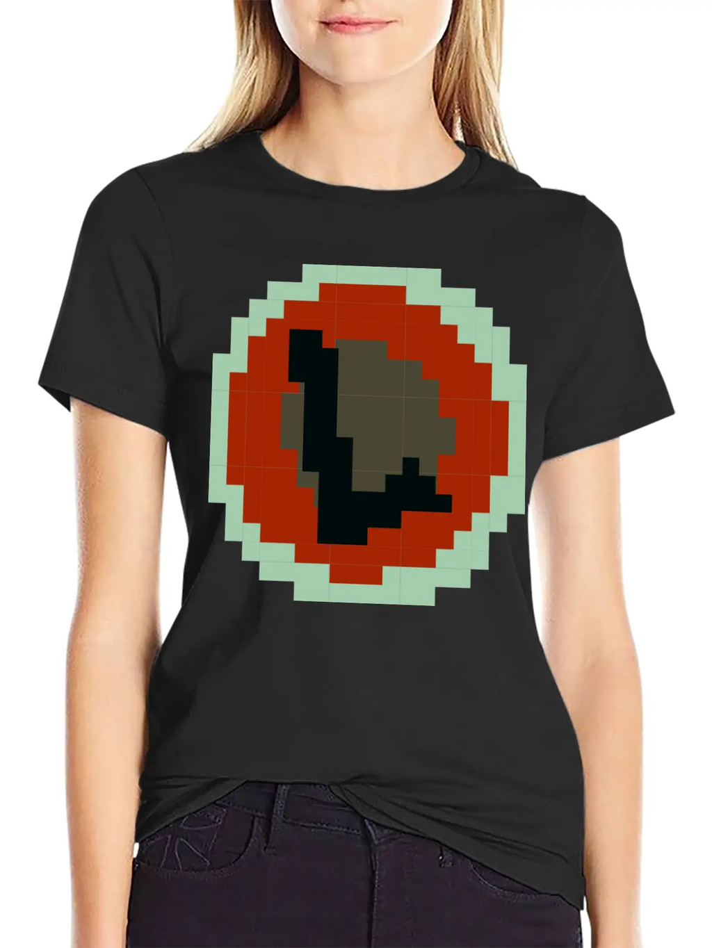 Pixelated Letter L Timeless Short Sleeve Tee – Comfy And Minimalist Design