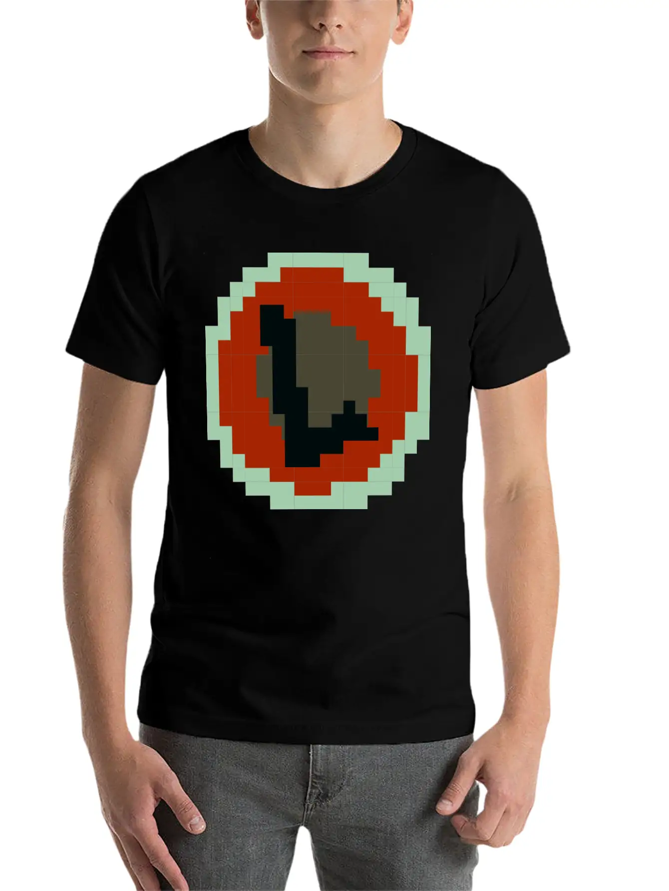Pixelated Letter L Timeless Short Sleeve Tee – Comfy And Minimalist Design