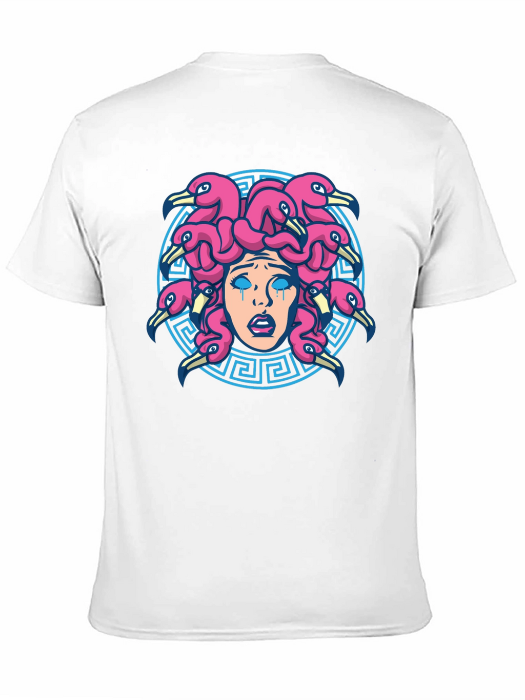 Medusa Flamingo T-Shirt - Unique Graphic Tee
